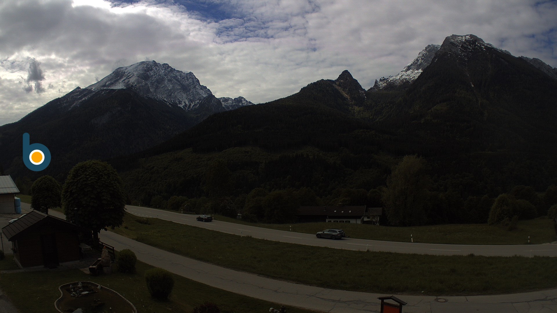 Archiv Foto Webcam Ramsau - Blick auf die Alpenstraße