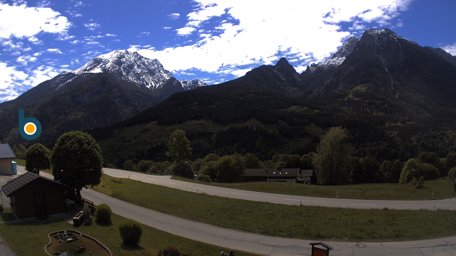 Archiv Foto Webcam Ramsau - Blick auf die Alpenstraße