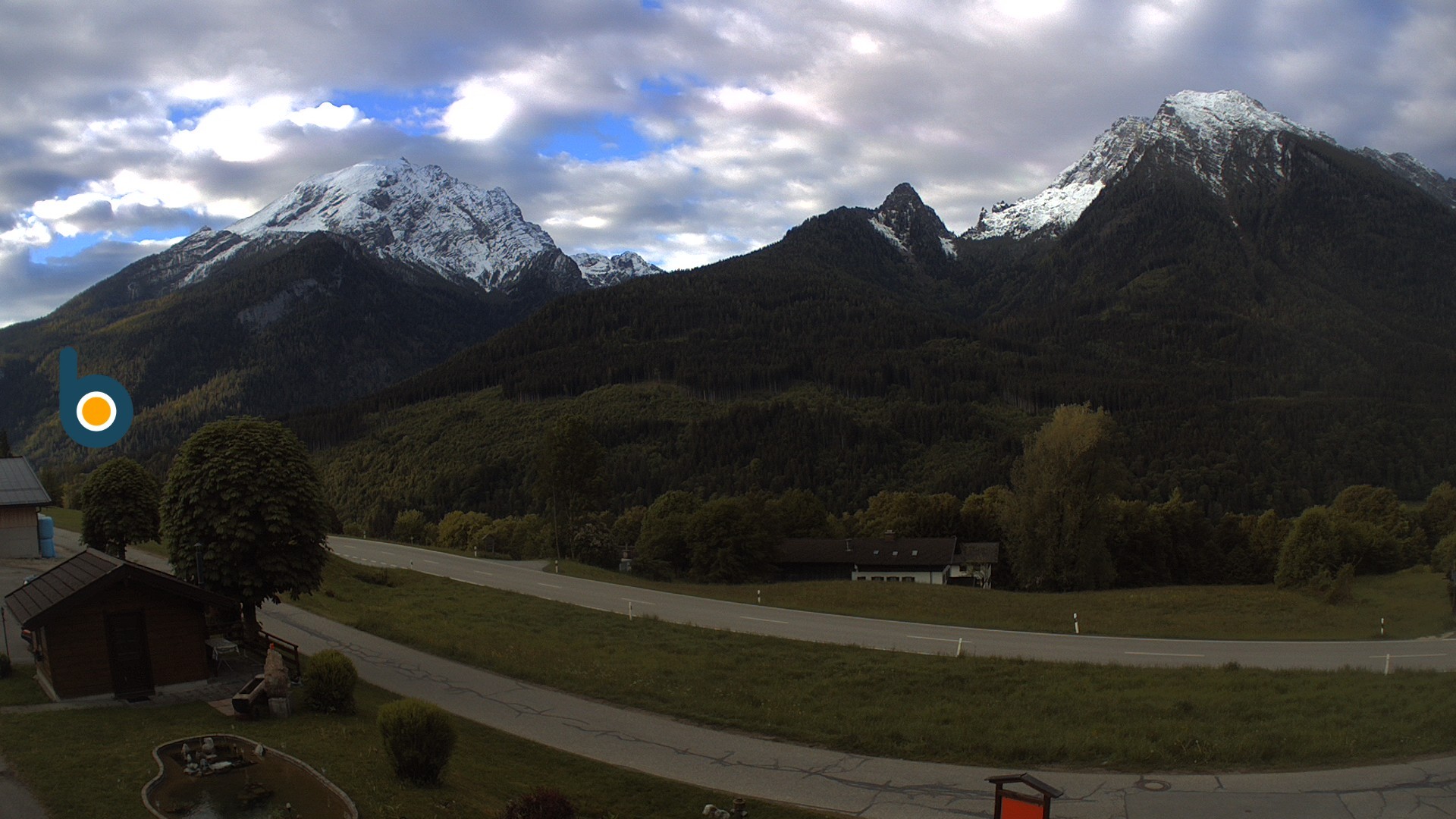 Archiv Foto Webcam Ramsau - Blick auf die Alpenstraße