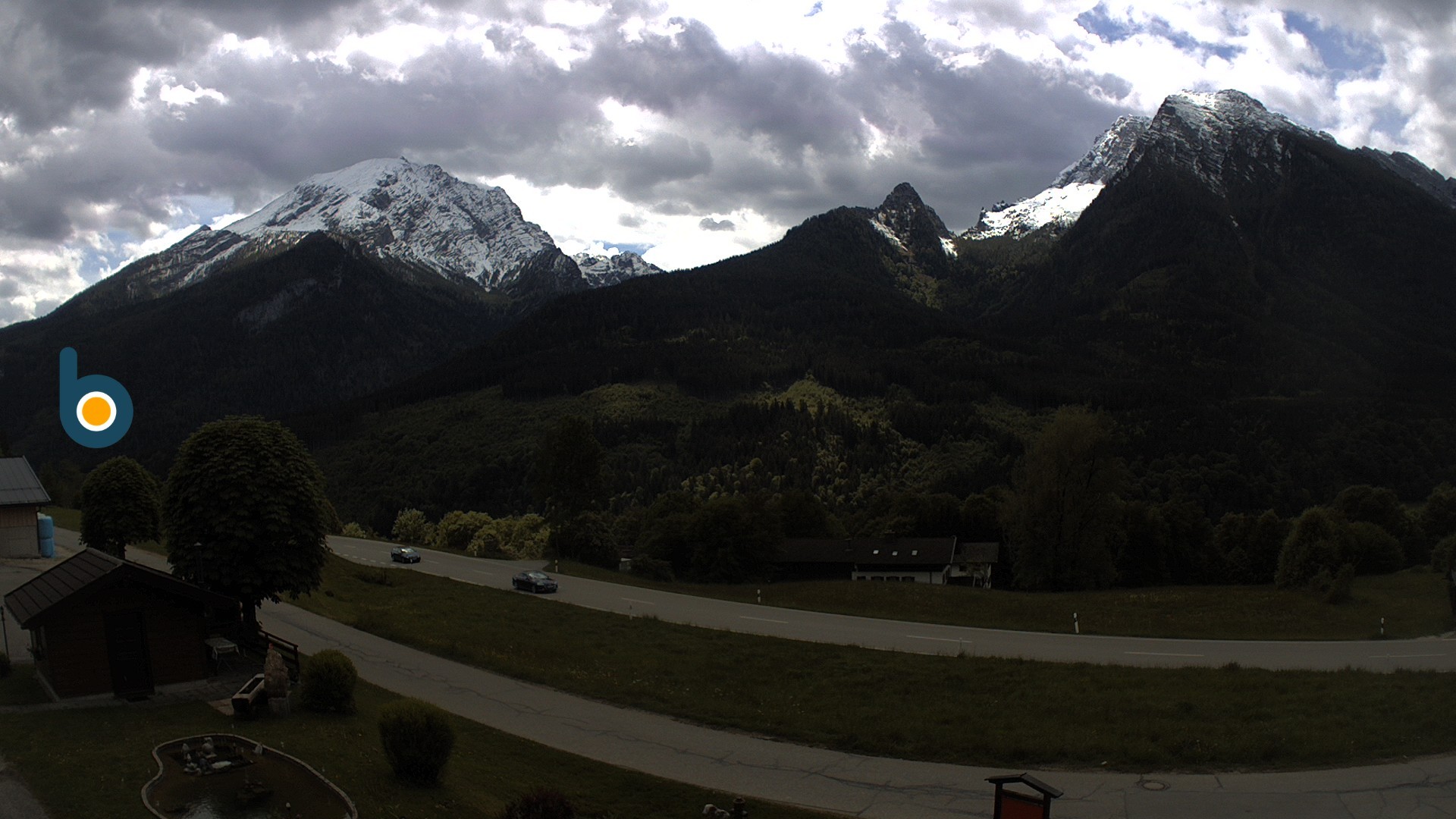 Archiv Foto Webcam Ramsau - Blick auf die Alpenstraße