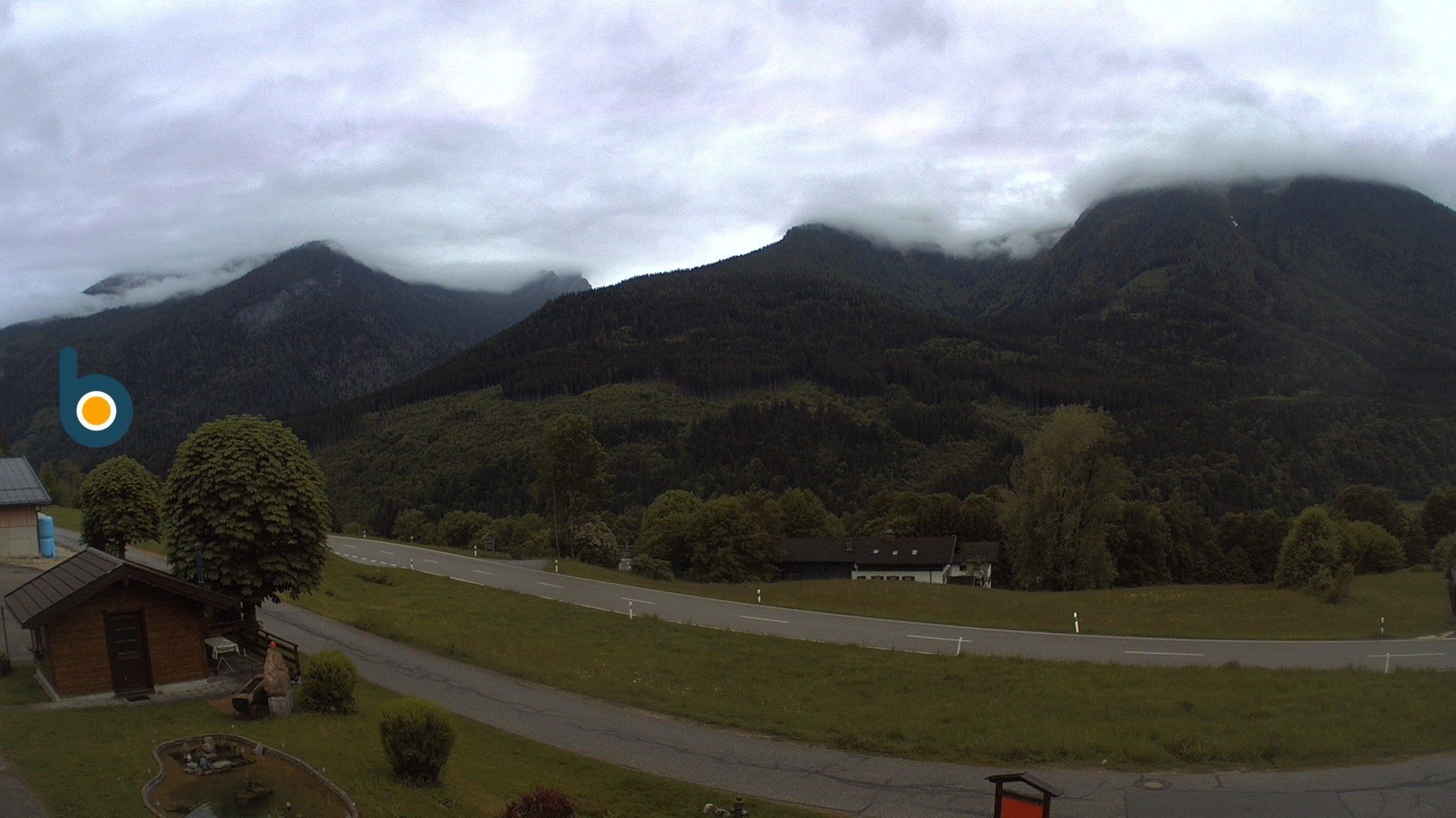 Archiv Foto Webcam Ramsau - Blick auf die Alpenstraße