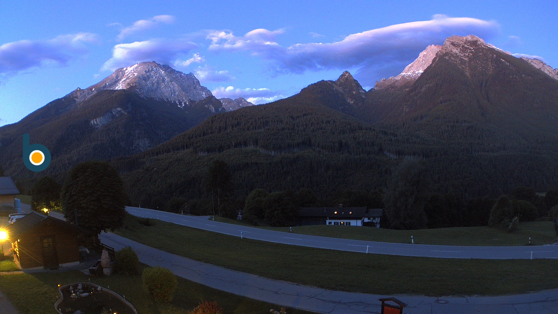 Archiv Foto Webcam Ramsau - Blick auf die Alpenstraße