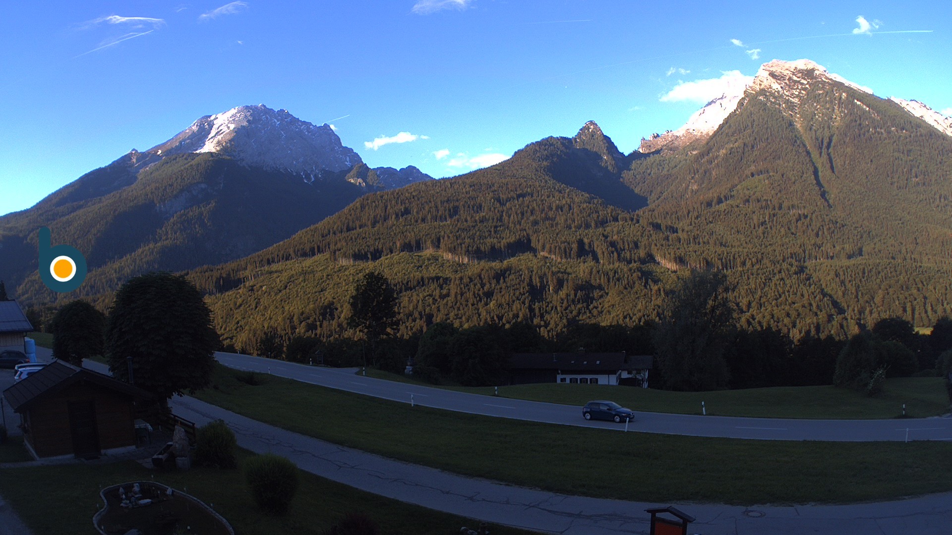 Archiv Foto Webcam Ramsau - Blick auf die Alpenstraße