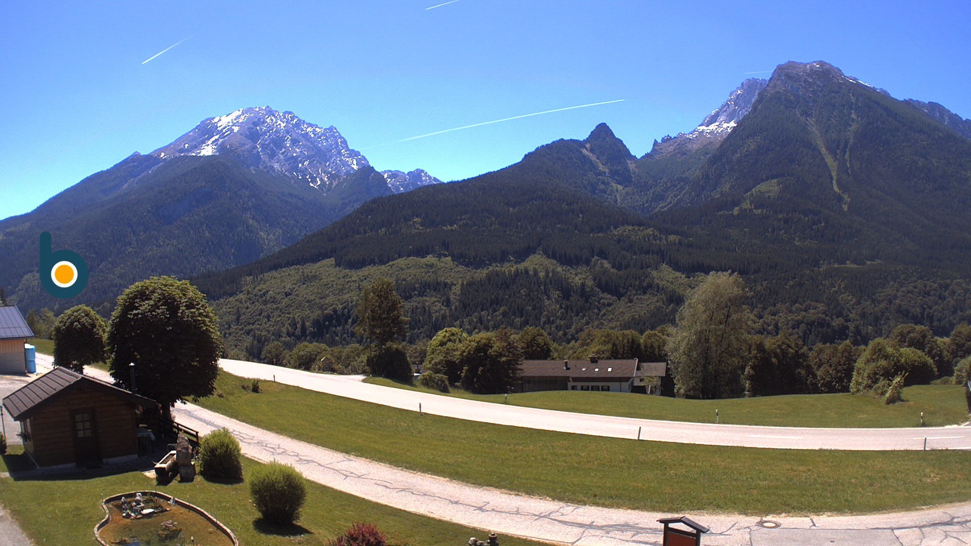 Archiv Foto Webcam Ramsau - Blick auf die Alpenstraße