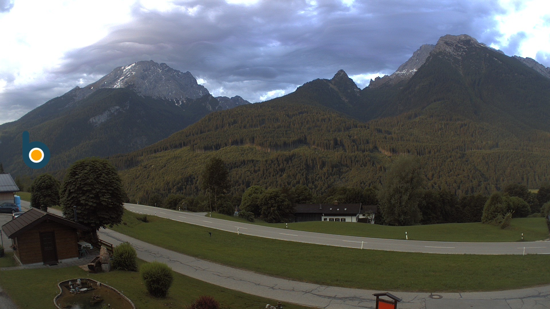 Archiv Foto Webcam Ramsau - Blick auf die Alpenstraße