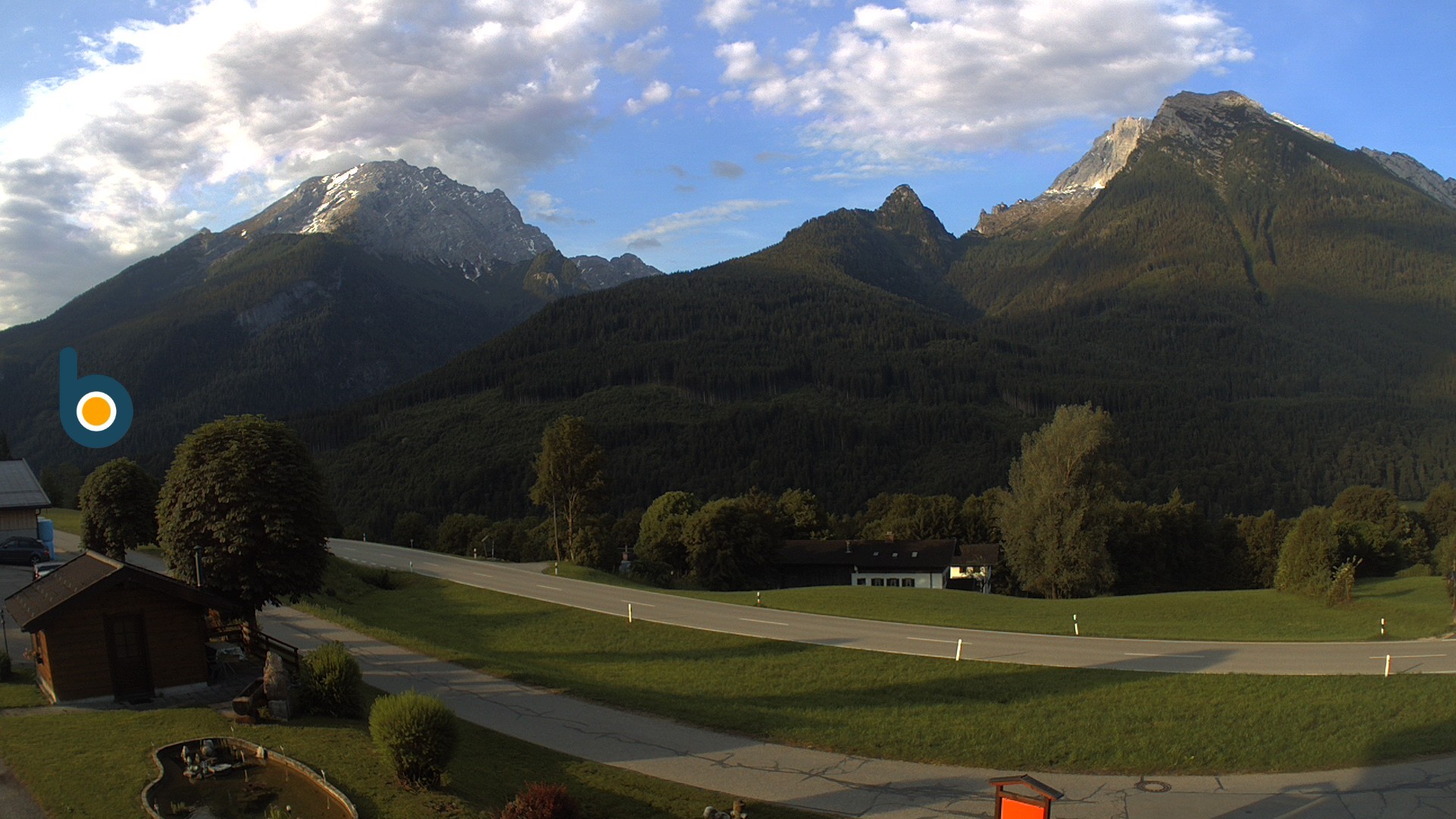 Archiv Foto Webcam Ramsau - Blick auf die Alpenstraße