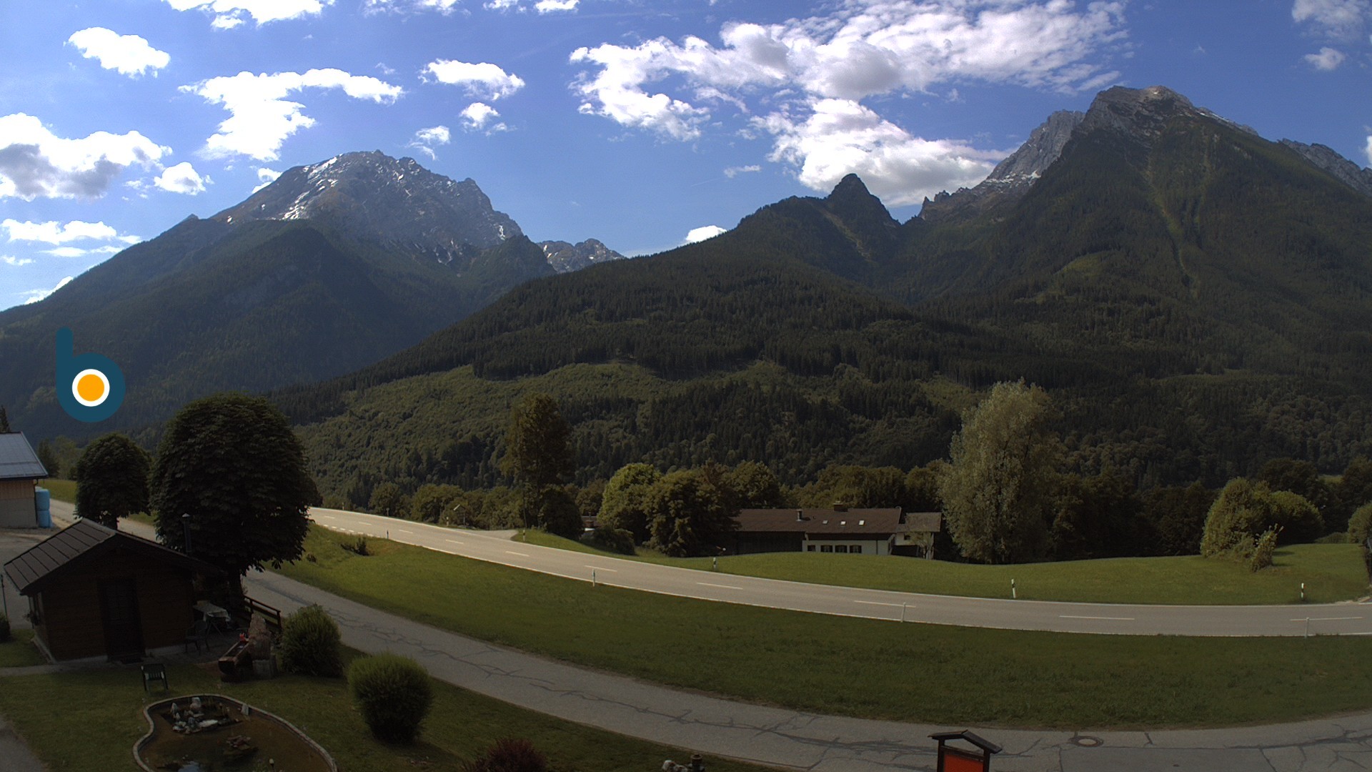 Archiv Foto Webcam Ramsau - Blick auf die Alpenstraße