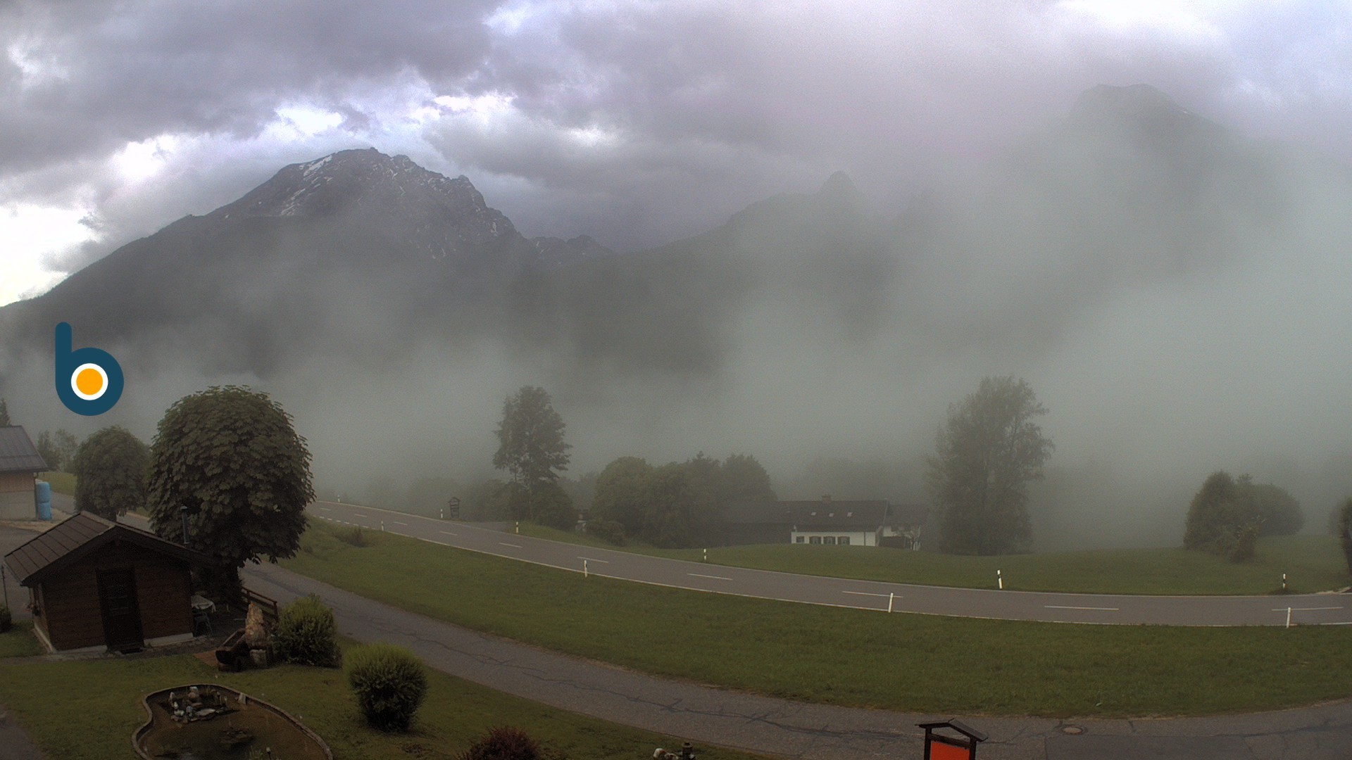 Archiv Foto Webcam Ramsau - Blick auf die Alpenstraße
