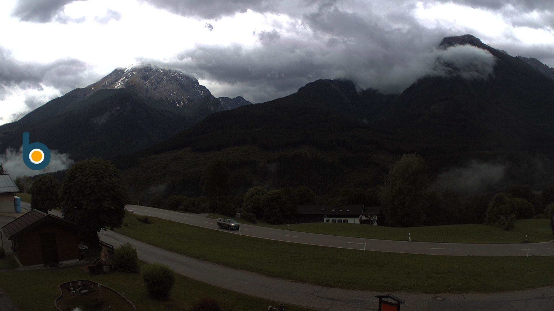 Archiv Foto Webcam Ramsau - Blick auf die Alpenstraße