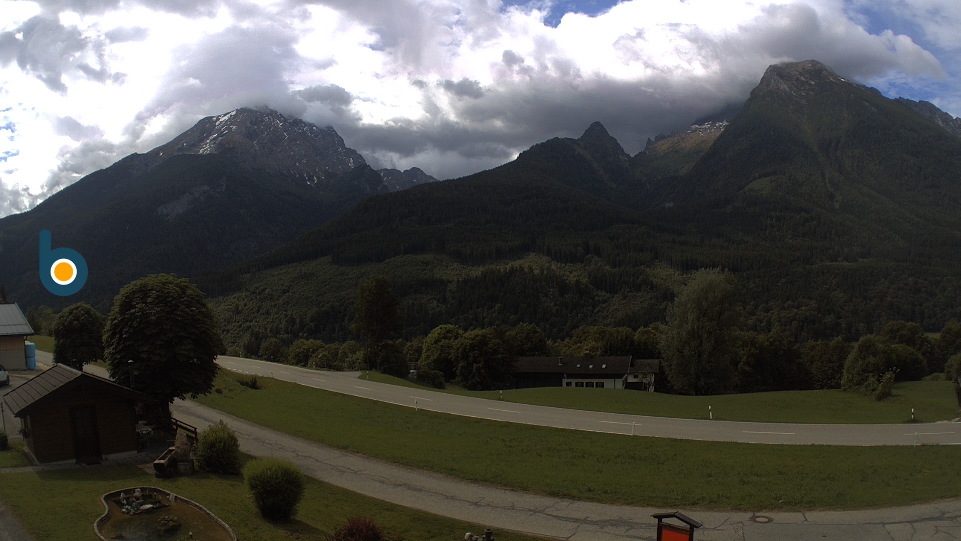 Archiv Foto Webcam Ramsau - Blick auf die Alpenstraße