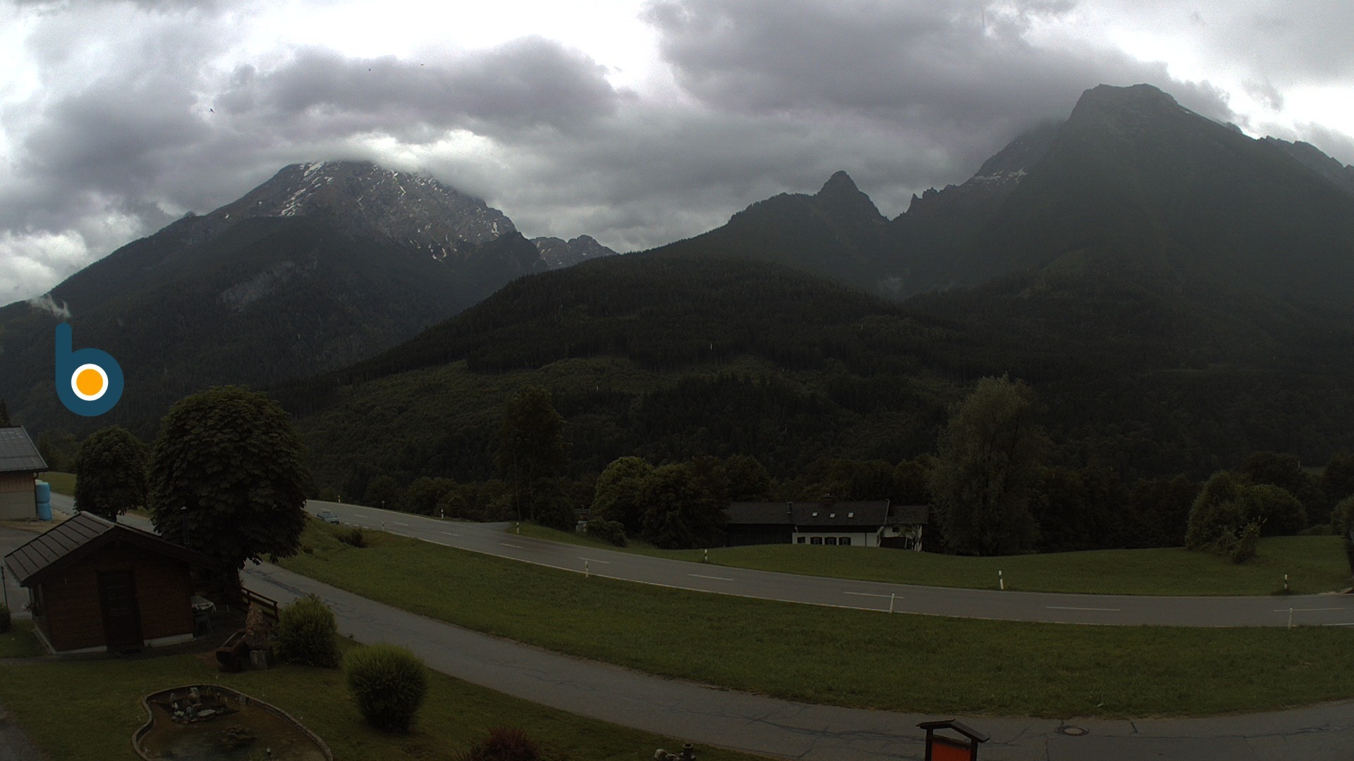 Archiv Foto Webcam Ramsau - Blick auf die Alpenstraße