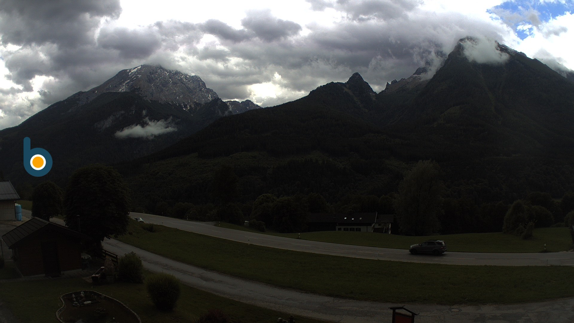 Archiv Foto Webcam Ramsau - Blick auf die Alpenstraße