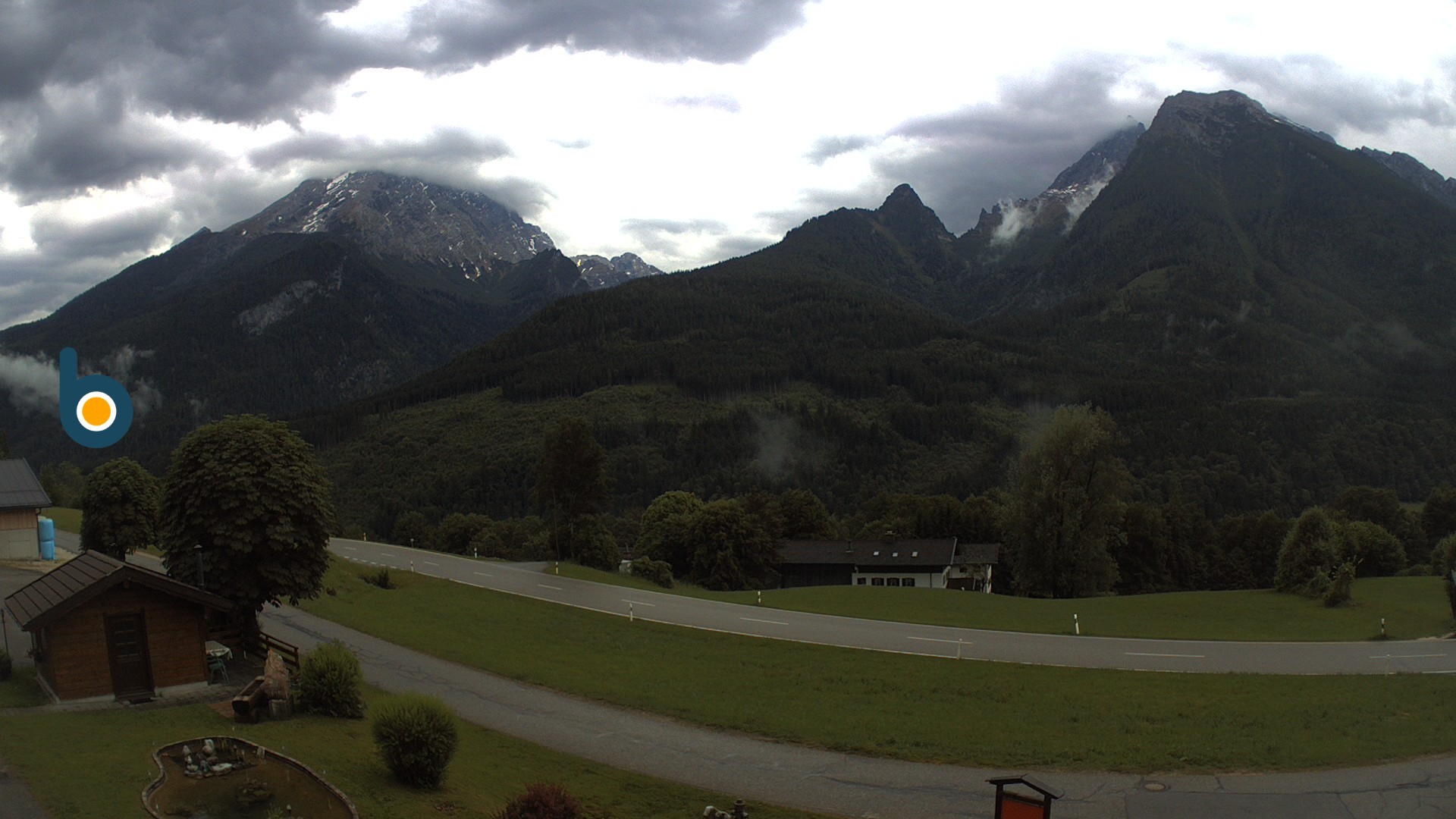 Archiv Foto Webcam Ramsau - Blick auf die Alpenstraße