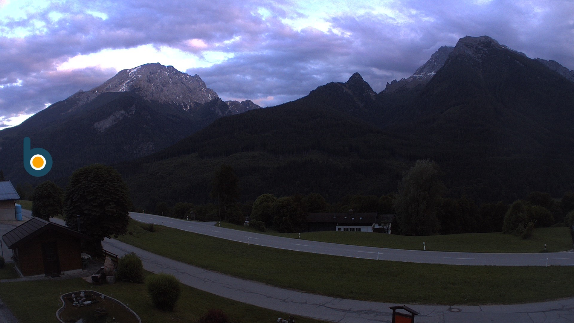 Archiv Foto Webcam Ramsau - Blick auf die Alpenstraße