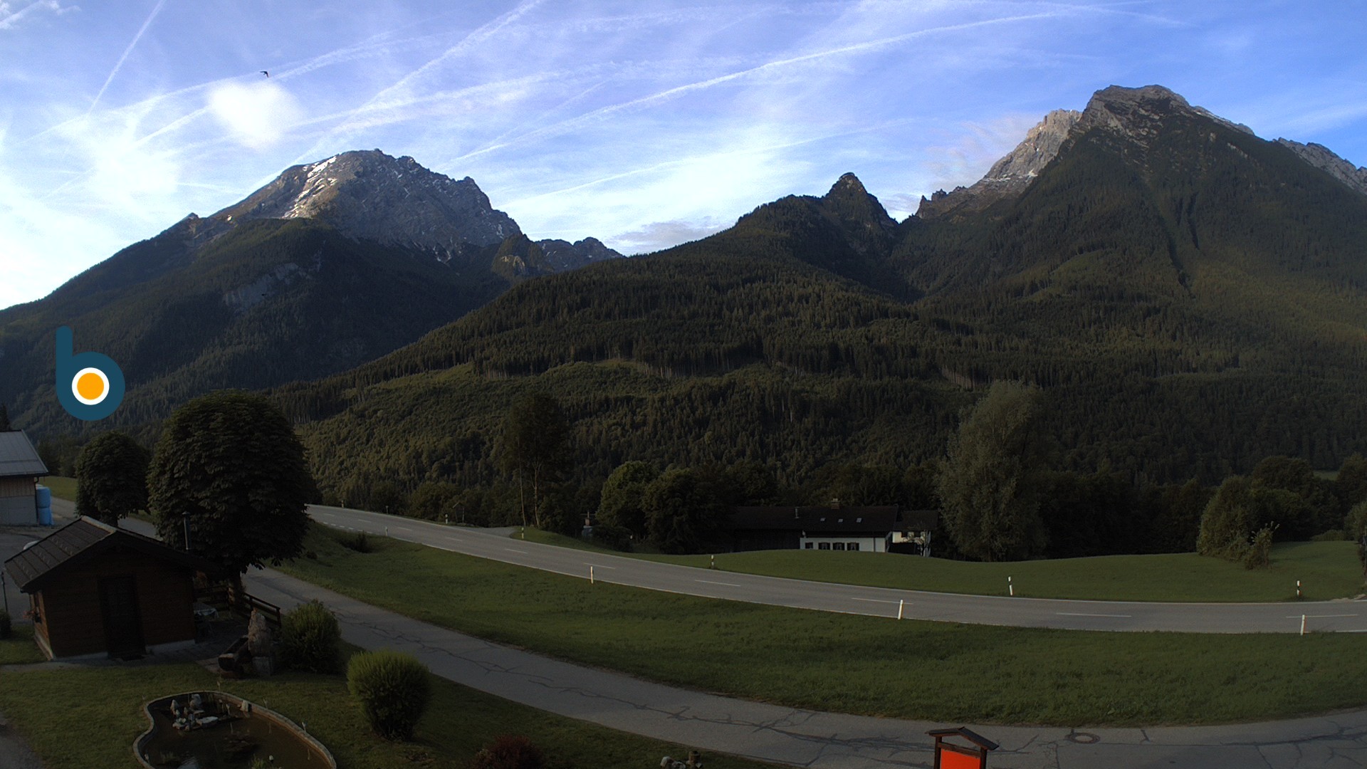 Archiv Foto Webcam Ramsau - Blick auf die Alpenstraße