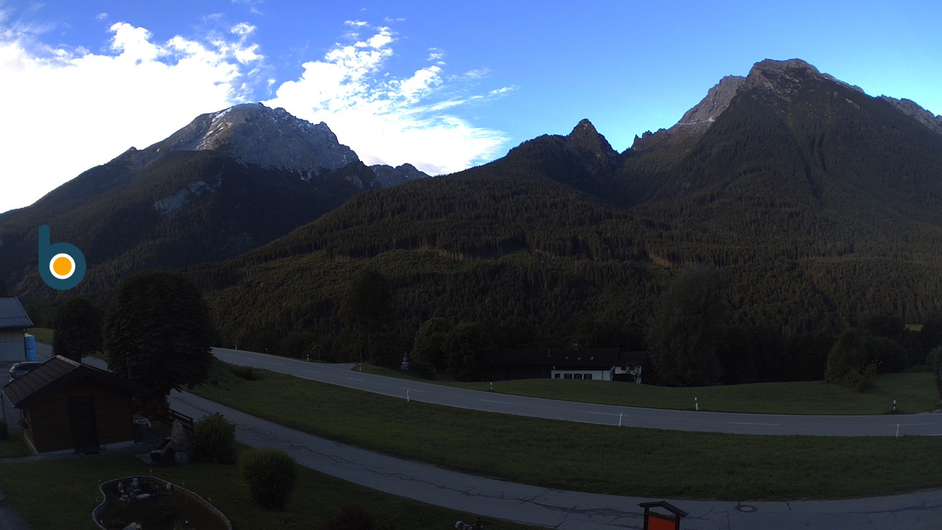 Archiv Foto Webcam Ramsau - Blick auf die Alpenstraße