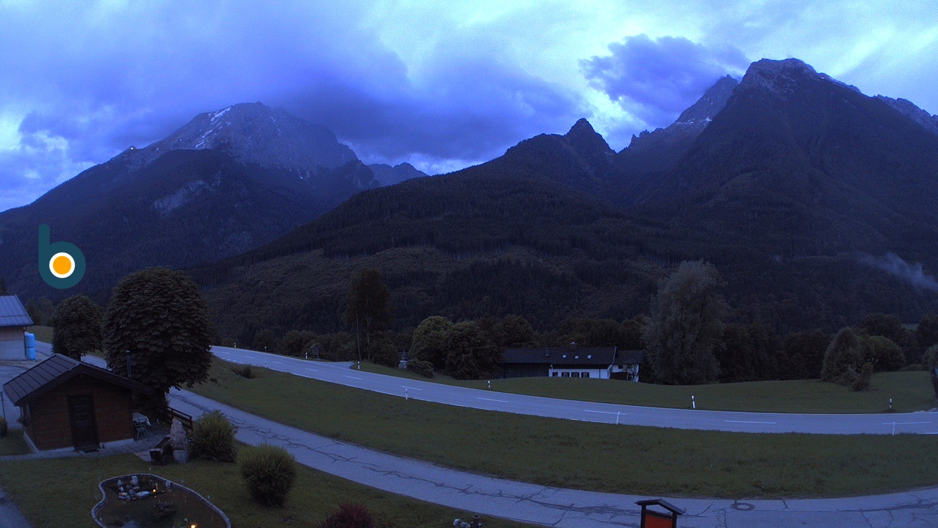 Archiv Foto Webcam Ramsau - Blick auf die Alpenstraße