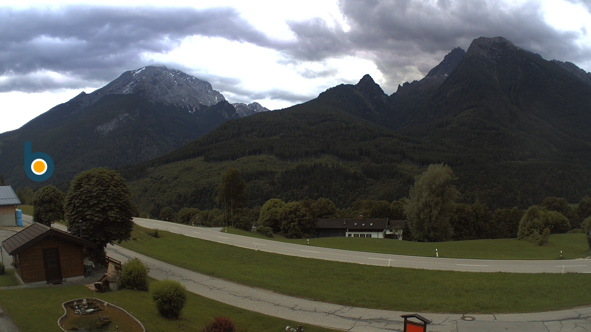 Archiv Foto Webcam Ramsau - Blick auf die Alpenstraße