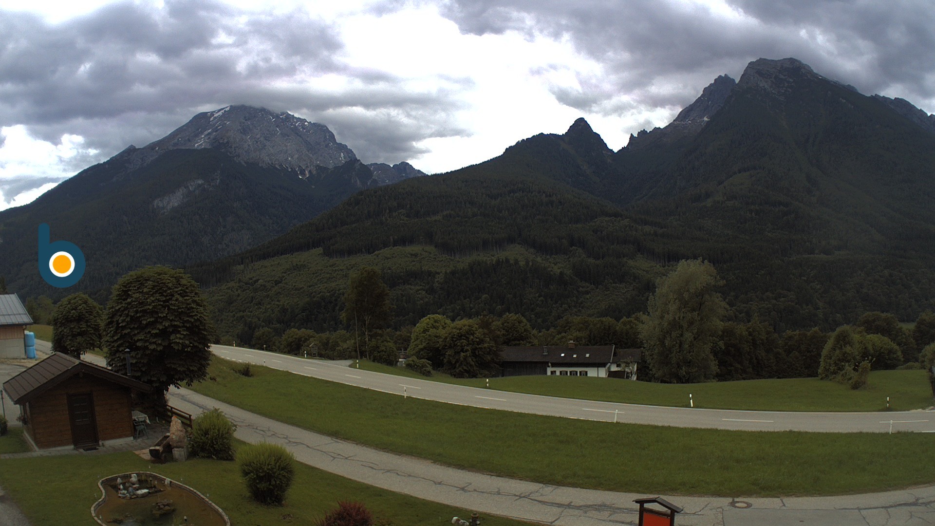 Archiv Foto Webcam Ramsau - Blick auf die Alpenstraße