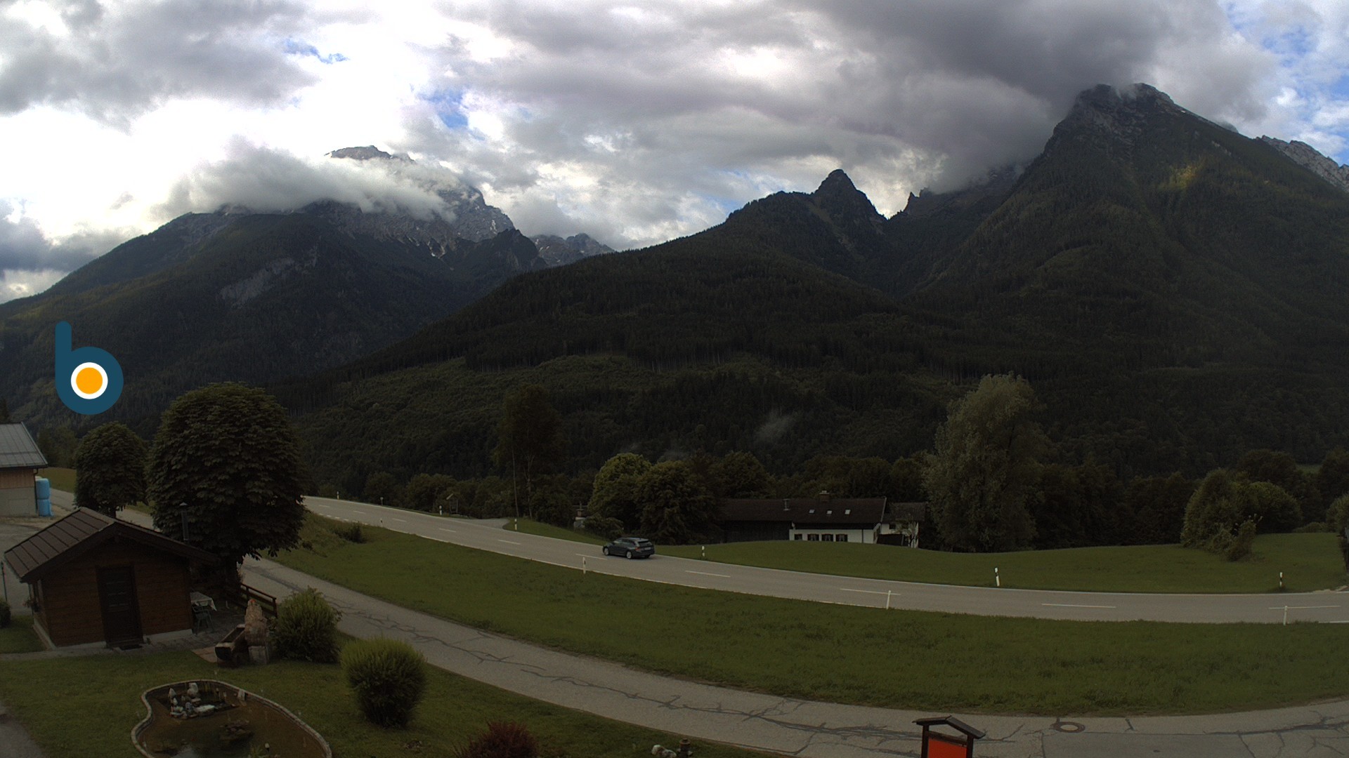 Archiv Foto Webcam Ramsau - Blick auf die Alpenstraße