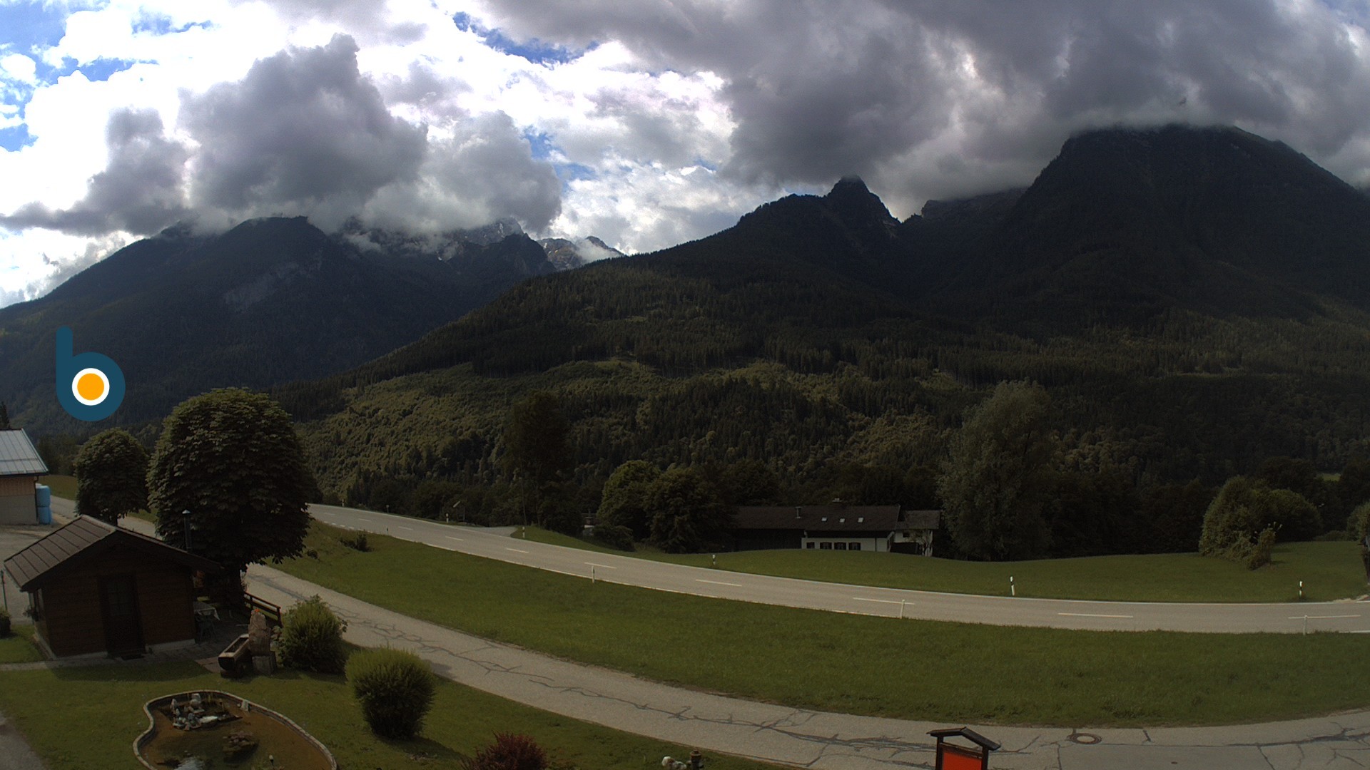 Archiv Foto Webcam Ramsau - Blick auf die Alpenstraße
