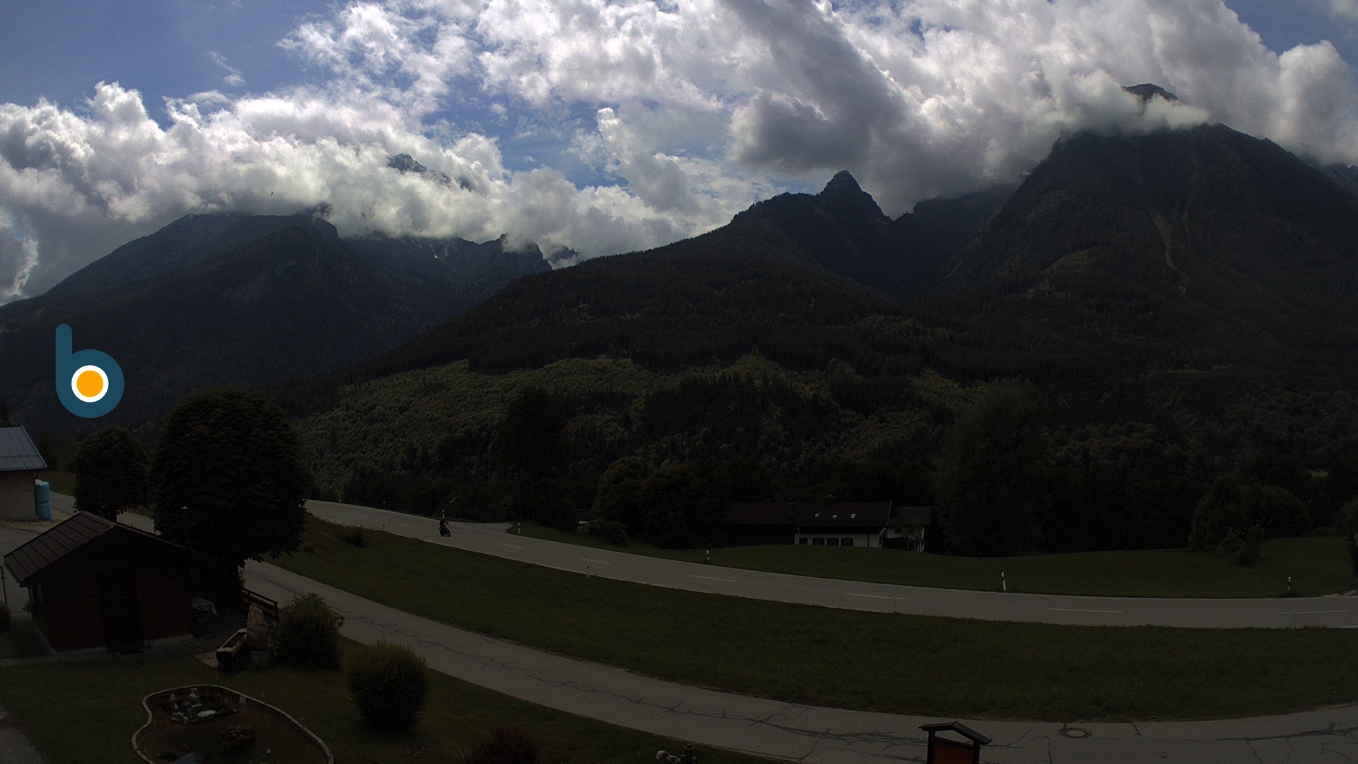 Archiv Foto Webcam Ramsau - Blick auf die Alpenstraße