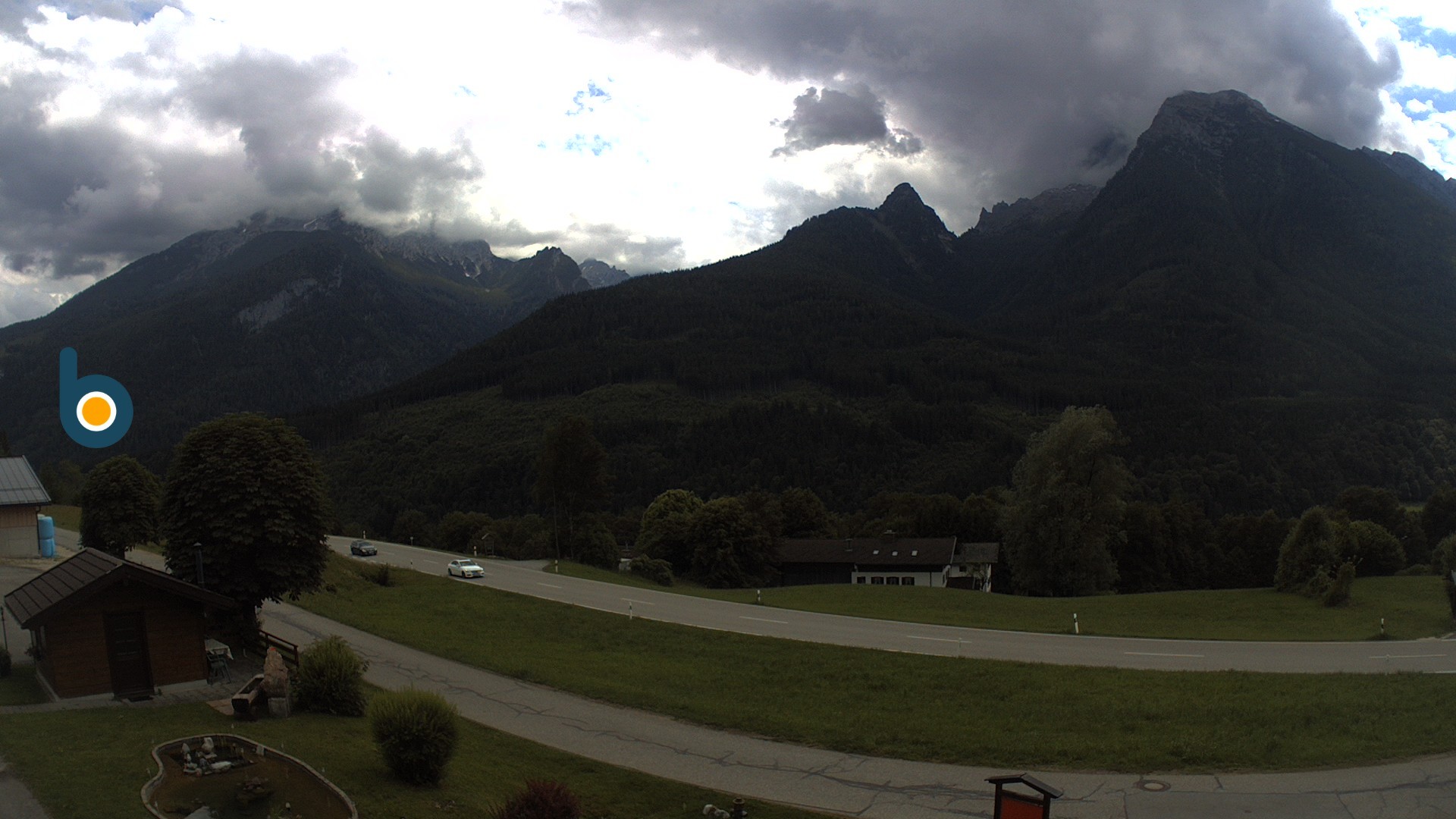 Archiv Foto Webcam Ramsau - Blick auf die Alpenstraße