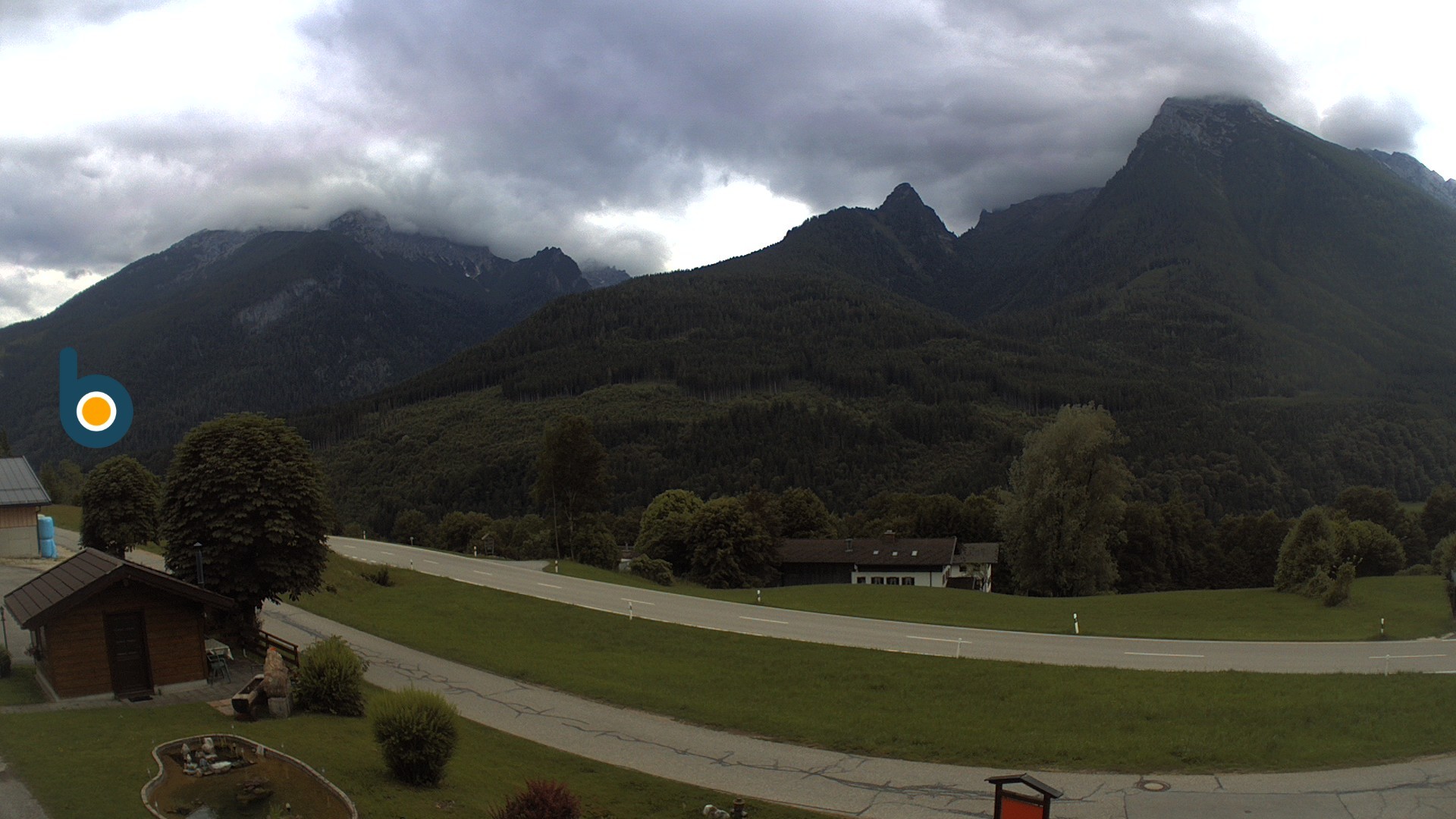 Archiv Foto Webcam Ramsau - Blick auf die Alpenstraße