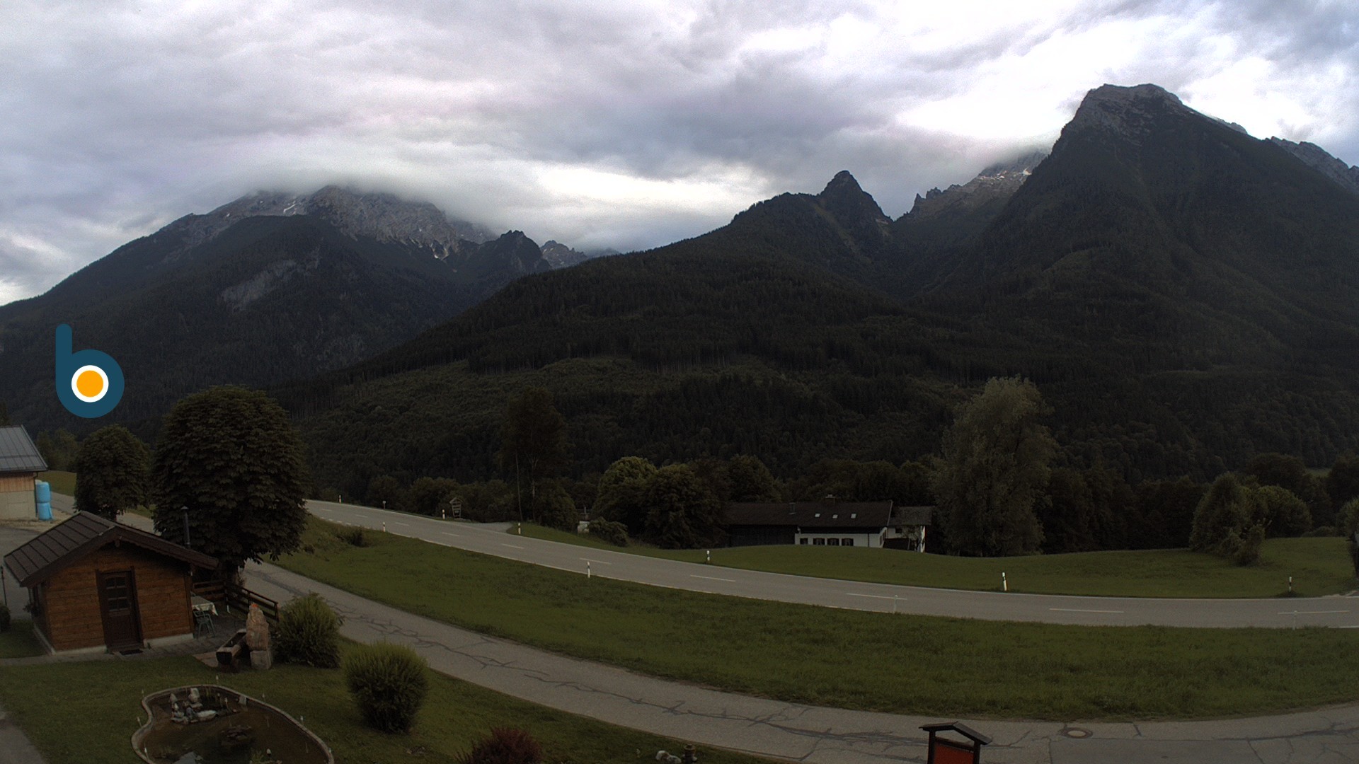 Archiv Foto Webcam Ramsau - Blick auf die Alpenstraße