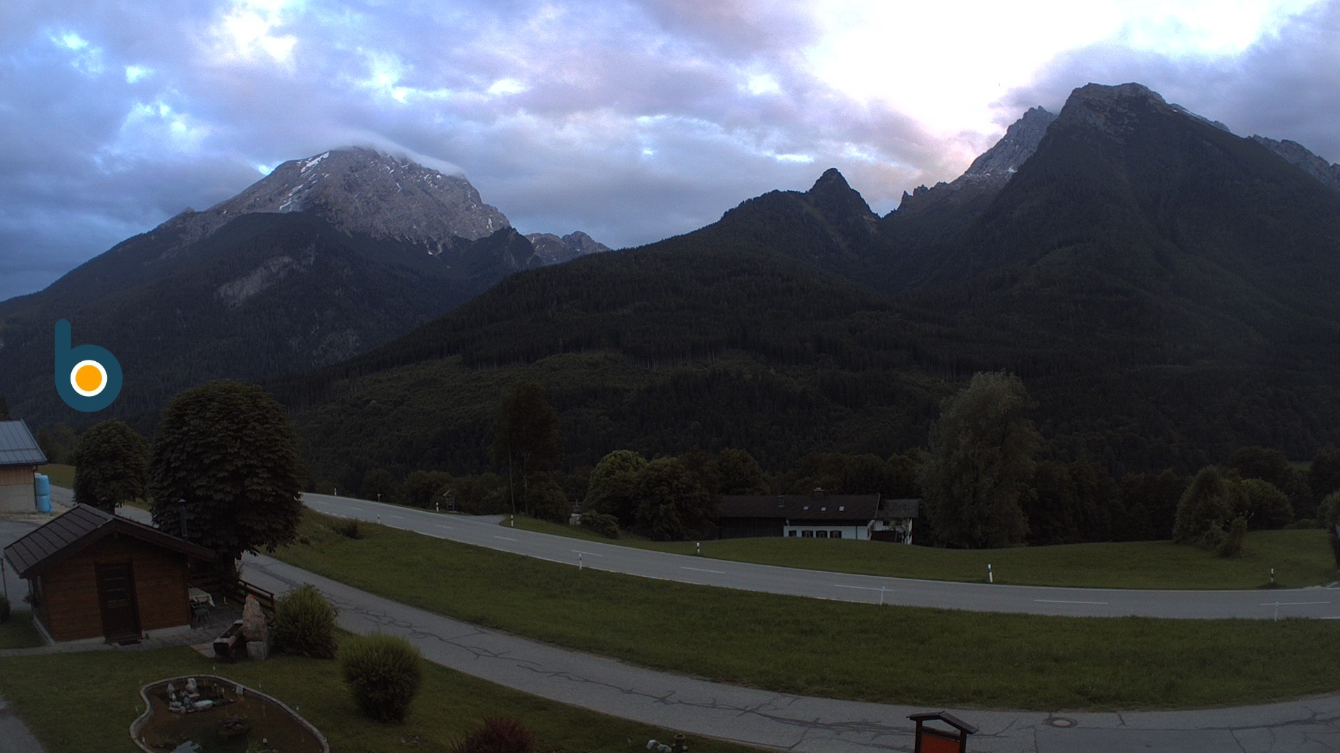 Archiv Foto Webcam Ramsau - Blick auf die Alpenstraße