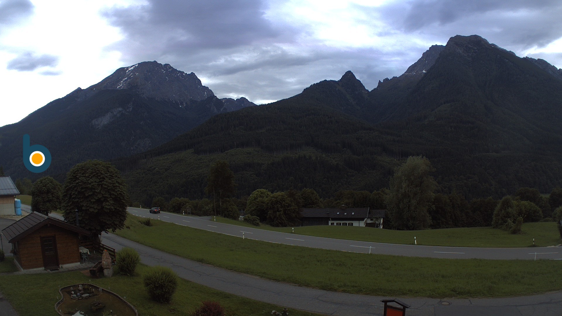 Archiv Foto Webcam Ramsau - Blick auf die Alpenstraße