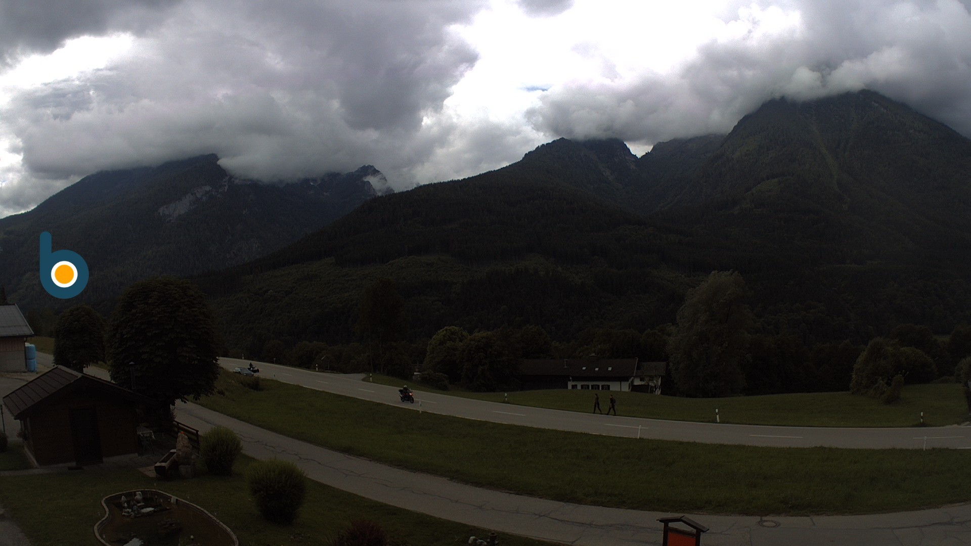 Archiv Foto Webcam Ramsau - Blick auf die Alpenstraße