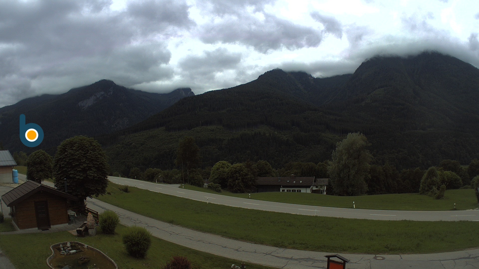 Archiv Foto Webcam Ramsau - Blick auf die Alpenstraße