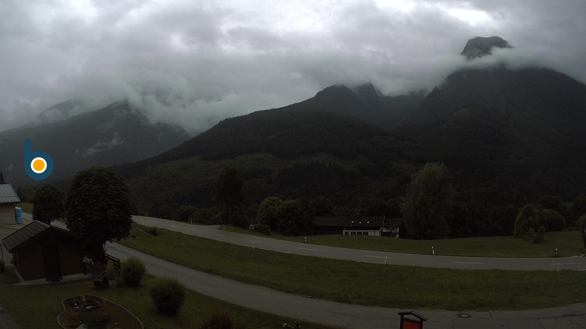 Archiv Foto Webcam Ramsau - Blick auf die Alpenstraße