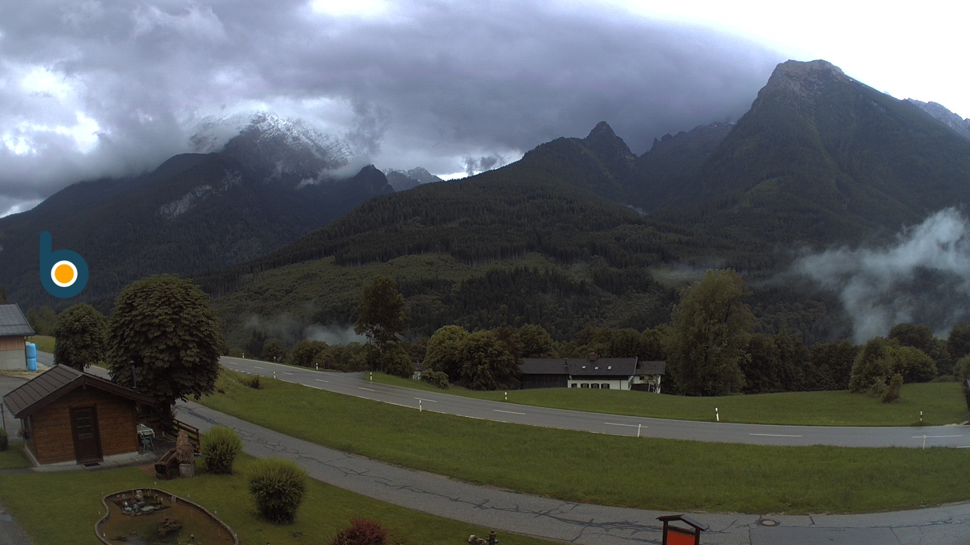 Archiv Foto Webcam Ramsau - Blick auf die Alpenstraße