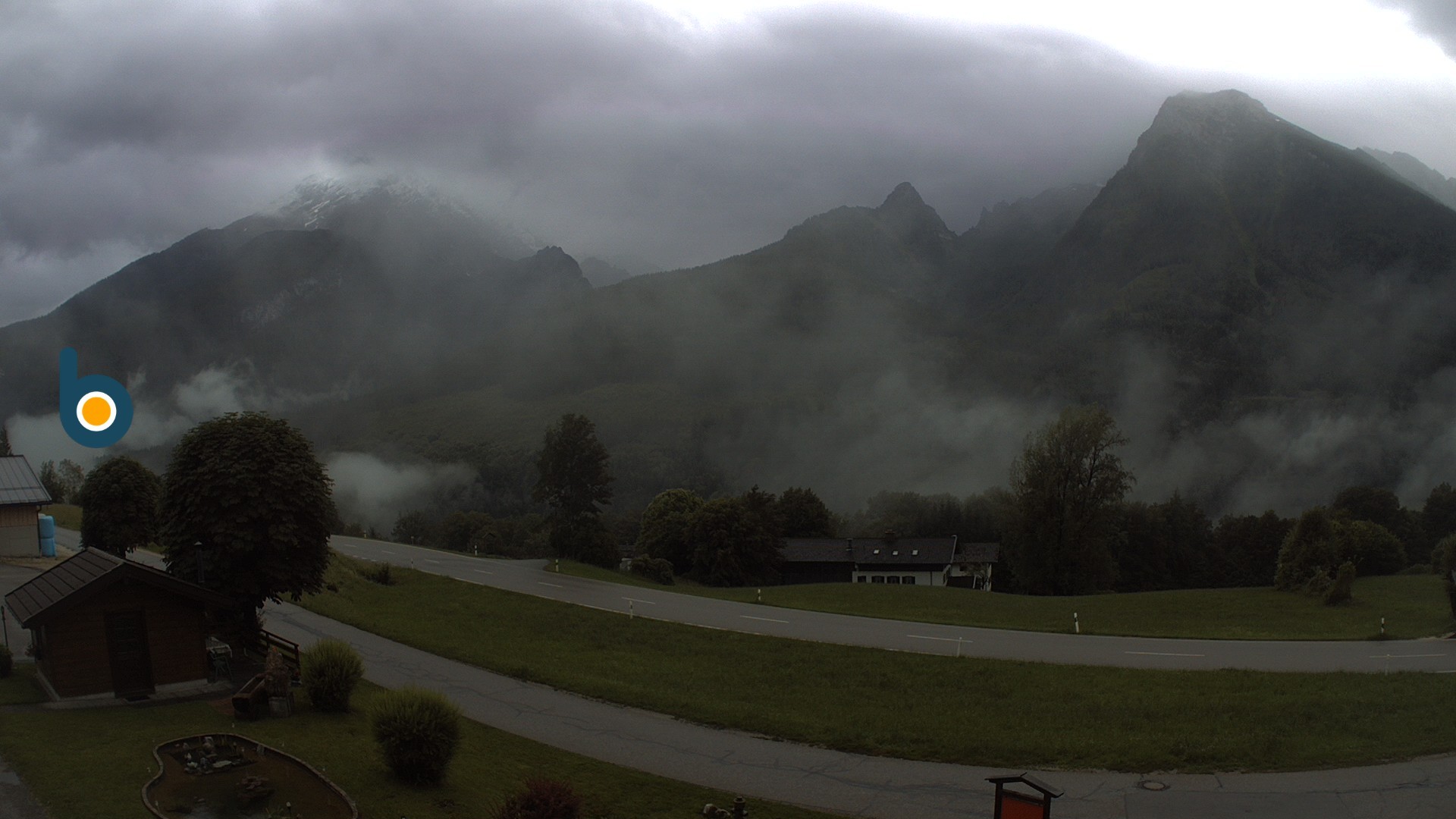 Archiv Foto Webcam Ramsau - Blick auf die Alpenstraße