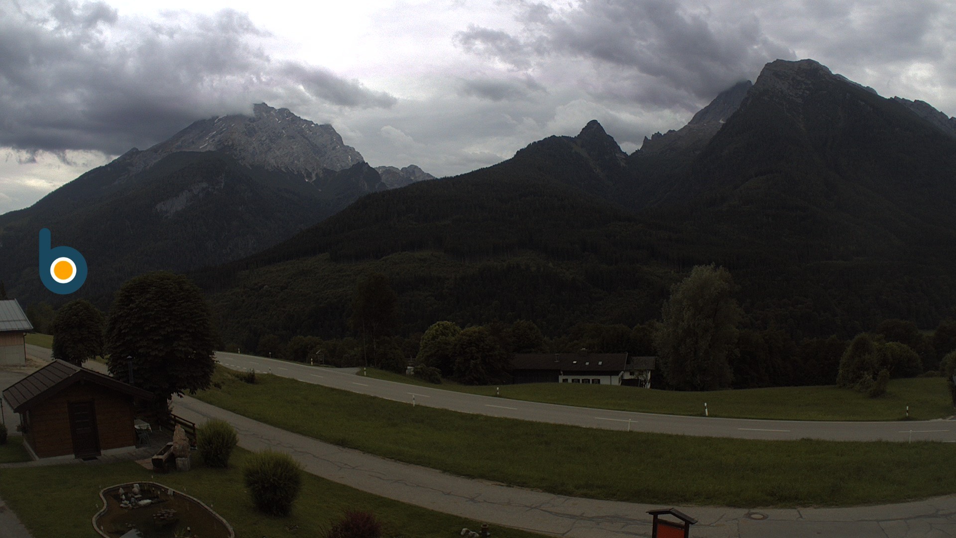 Archiv Foto Webcam Ramsau - Blick auf die Alpenstraße