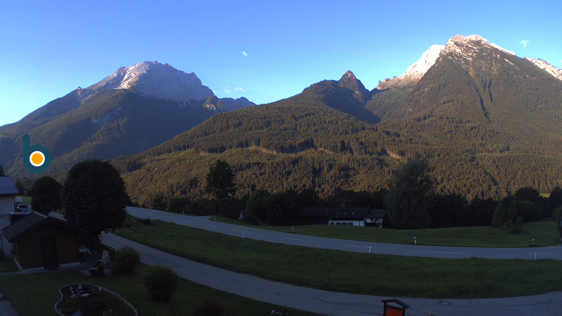 Archiv Foto Webcam Ramsau - Blick auf die Alpenstraße