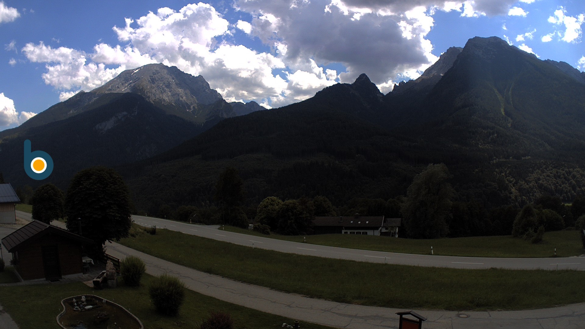 Archiv Foto Webcam Ramsau - Blick auf die Alpenstraße