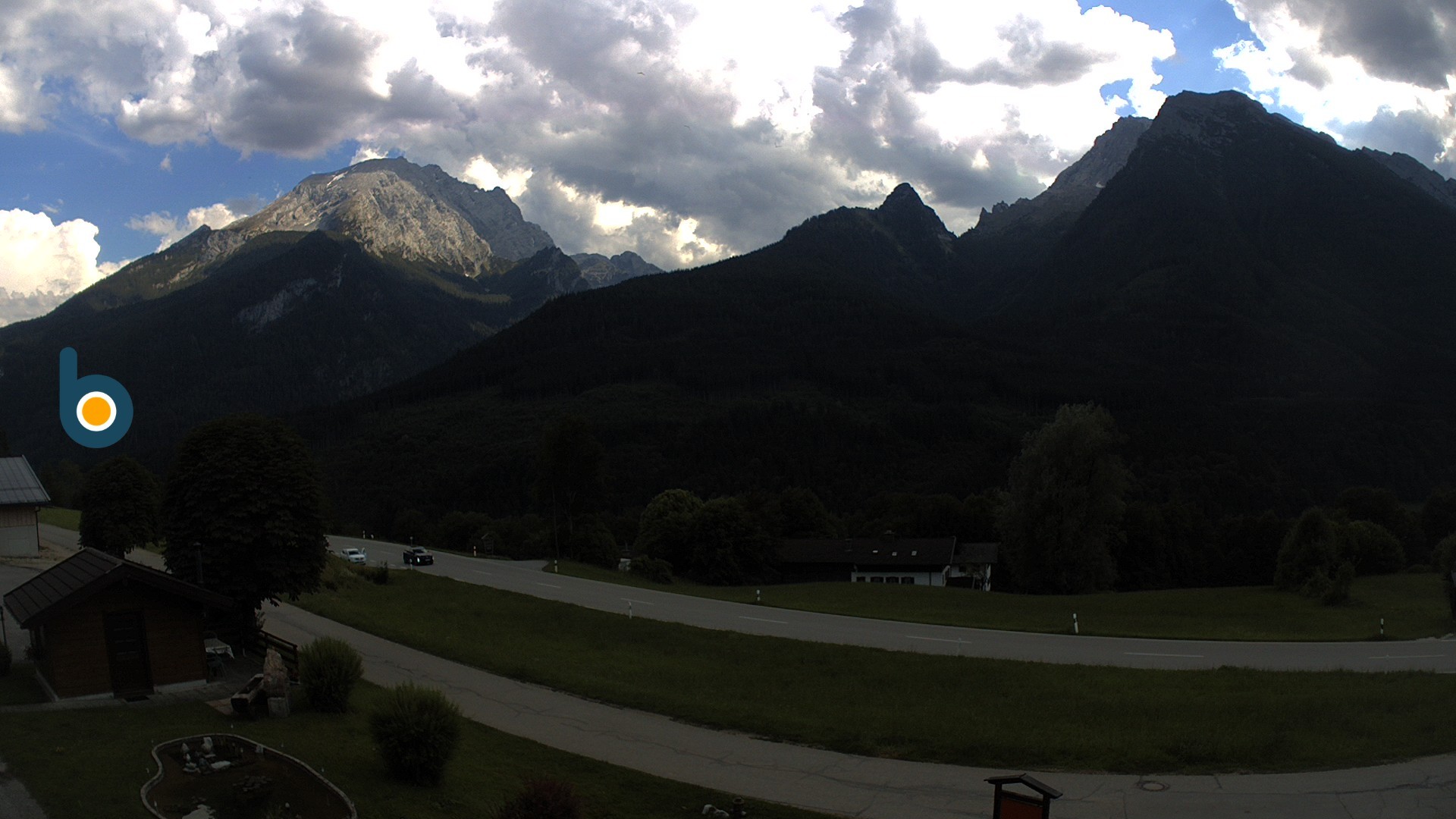 Archiv Foto Webcam Ramsau - Blick auf die Alpenstraße