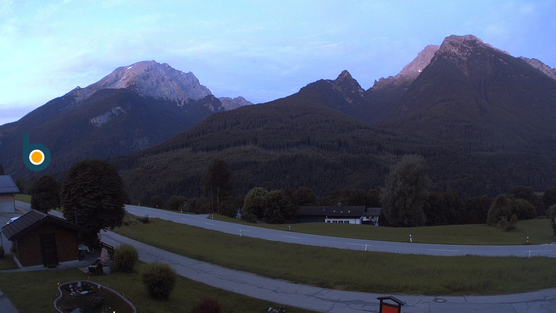 Archiv Foto Webcam Ramsau - Blick auf die Alpenstraße