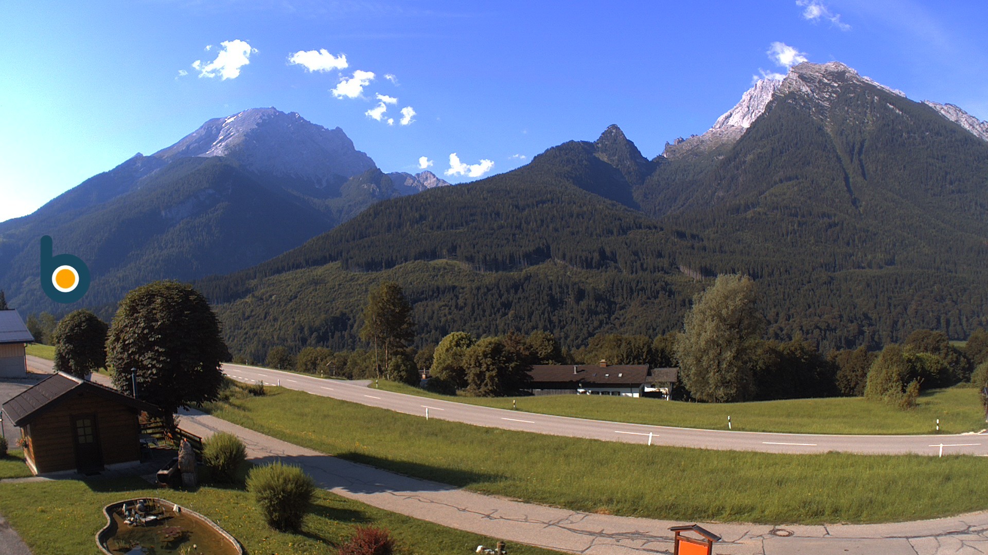 Archiv Foto Webcam Ramsau - Blick auf die Alpenstraße