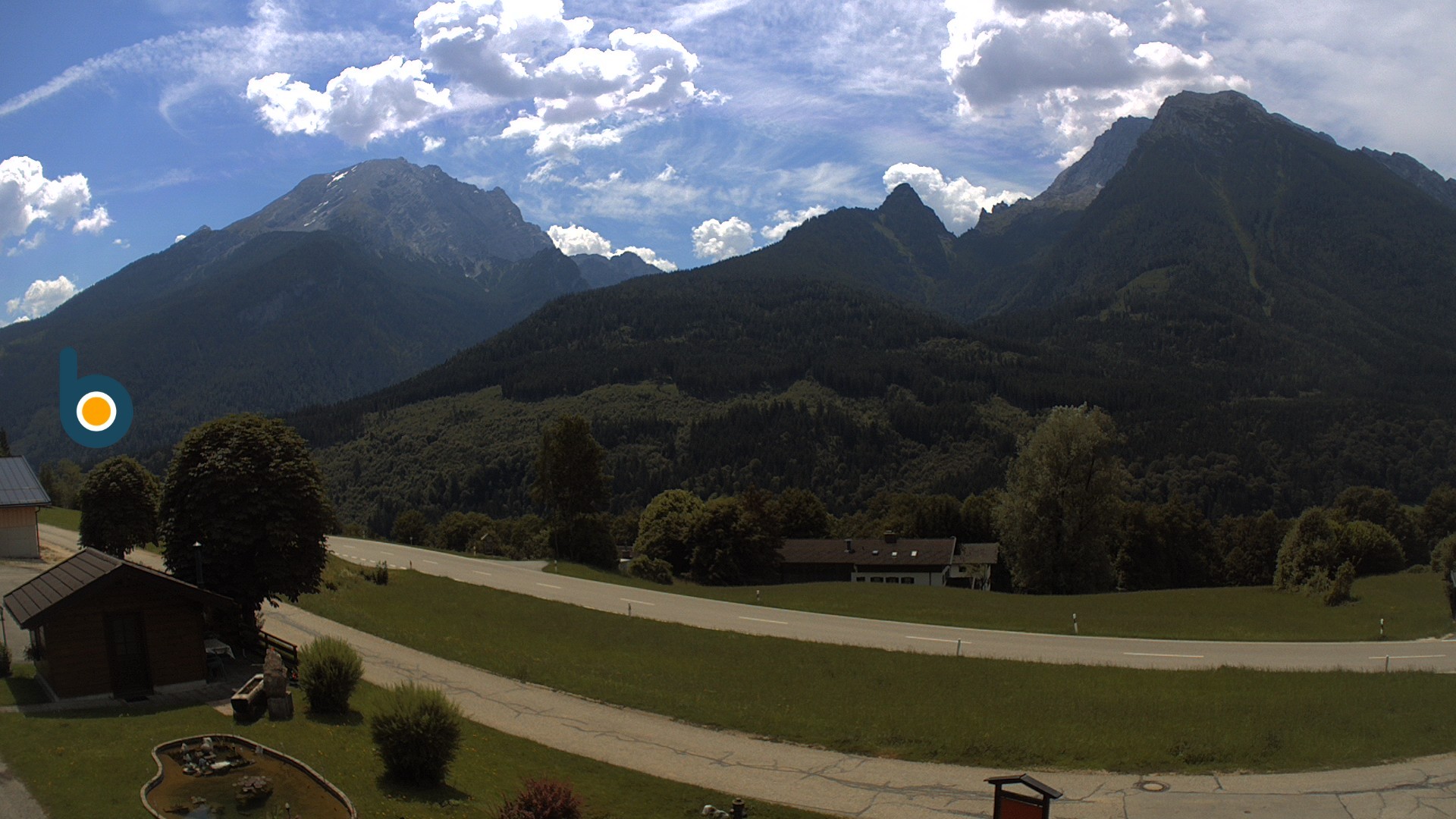 Archiv Foto Webcam Ramsau - Blick auf die Alpenstraße