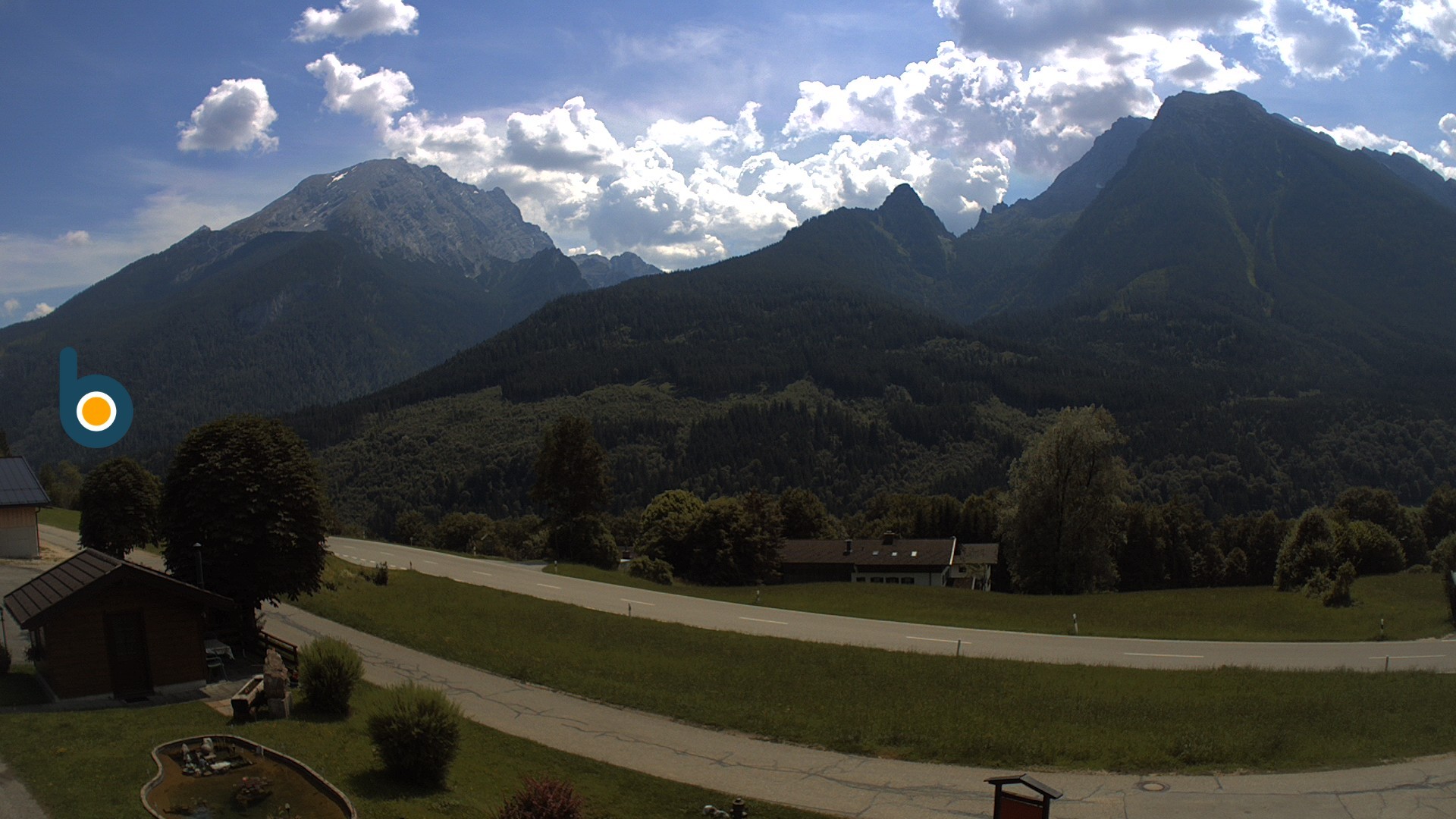 Archiv Foto Webcam Ramsau - Blick auf die Alpenstraße