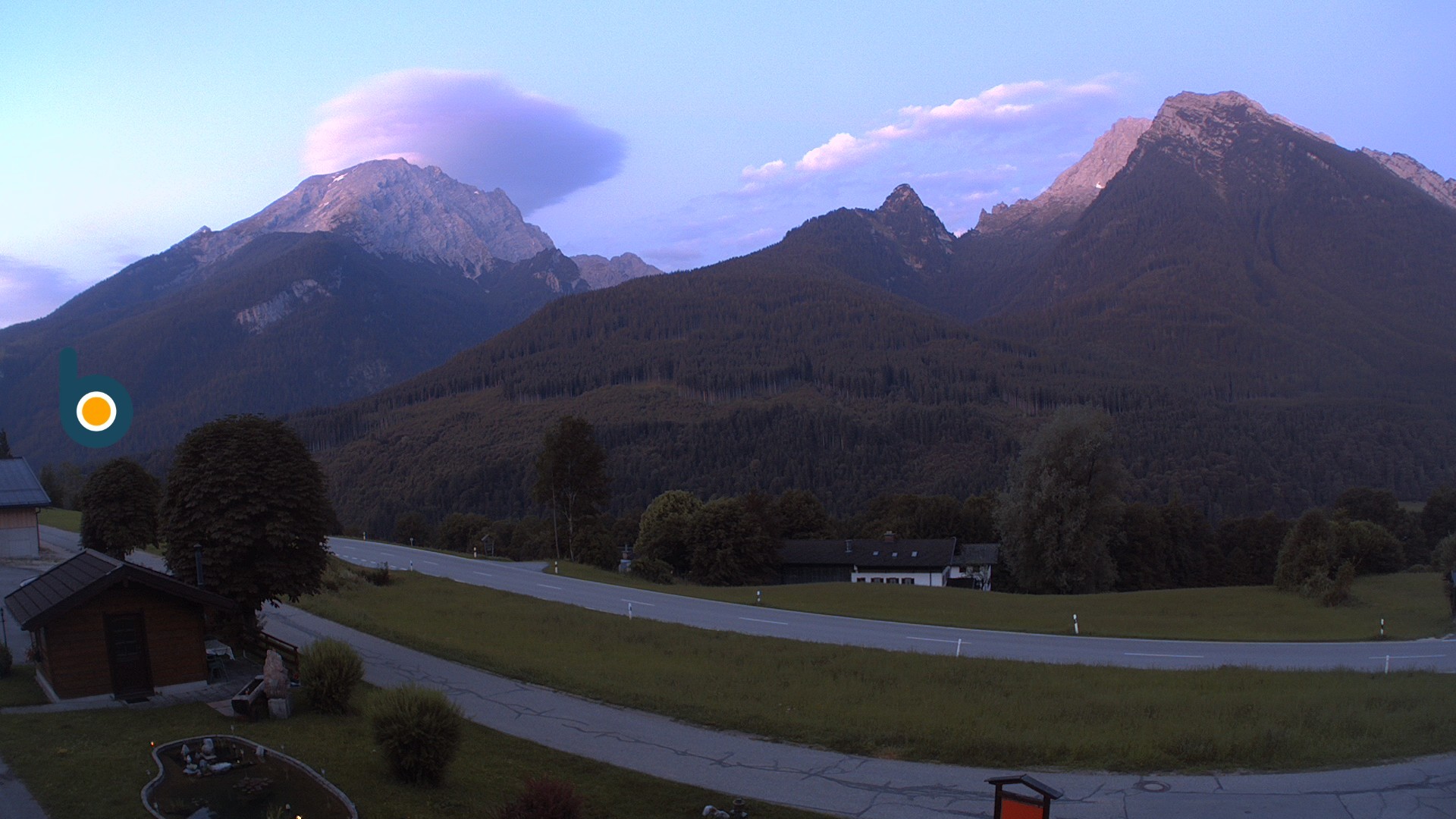 Archiv Foto Webcam Ramsau - Blick auf die Alpenstraße
