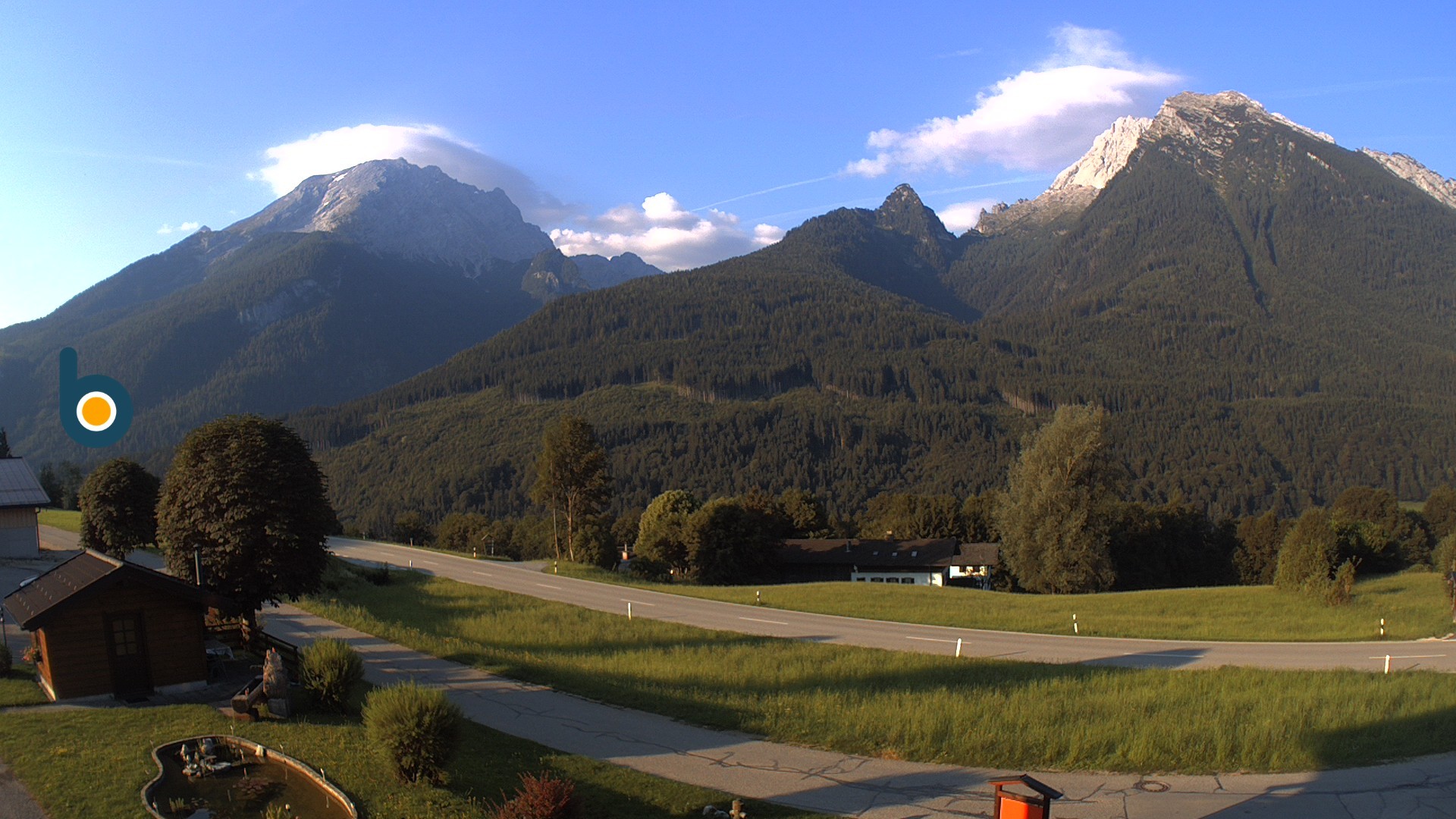 Archiv Foto Webcam Ramsau - Blick auf die Alpenstraße