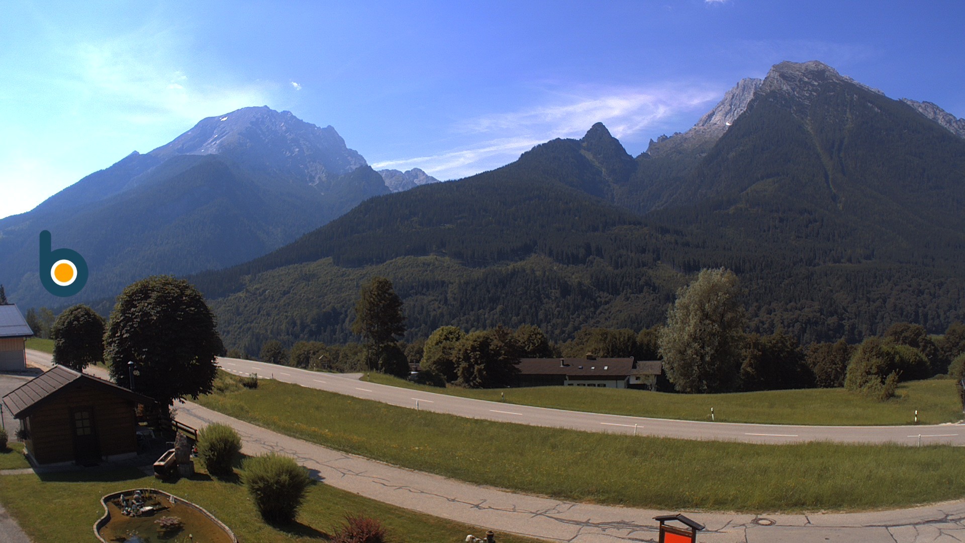 Archiv Foto Webcam Ramsau - Blick auf die Alpenstraße
