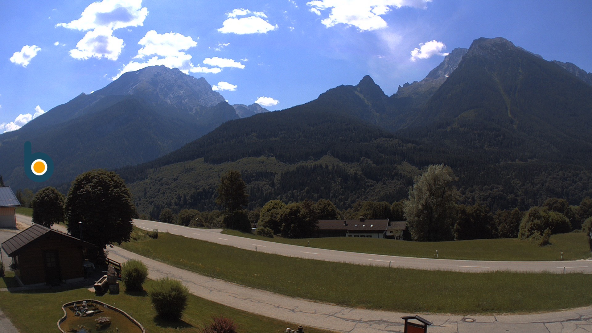 Archiv Foto Webcam Ramsau - Blick auf die Alpenstraße