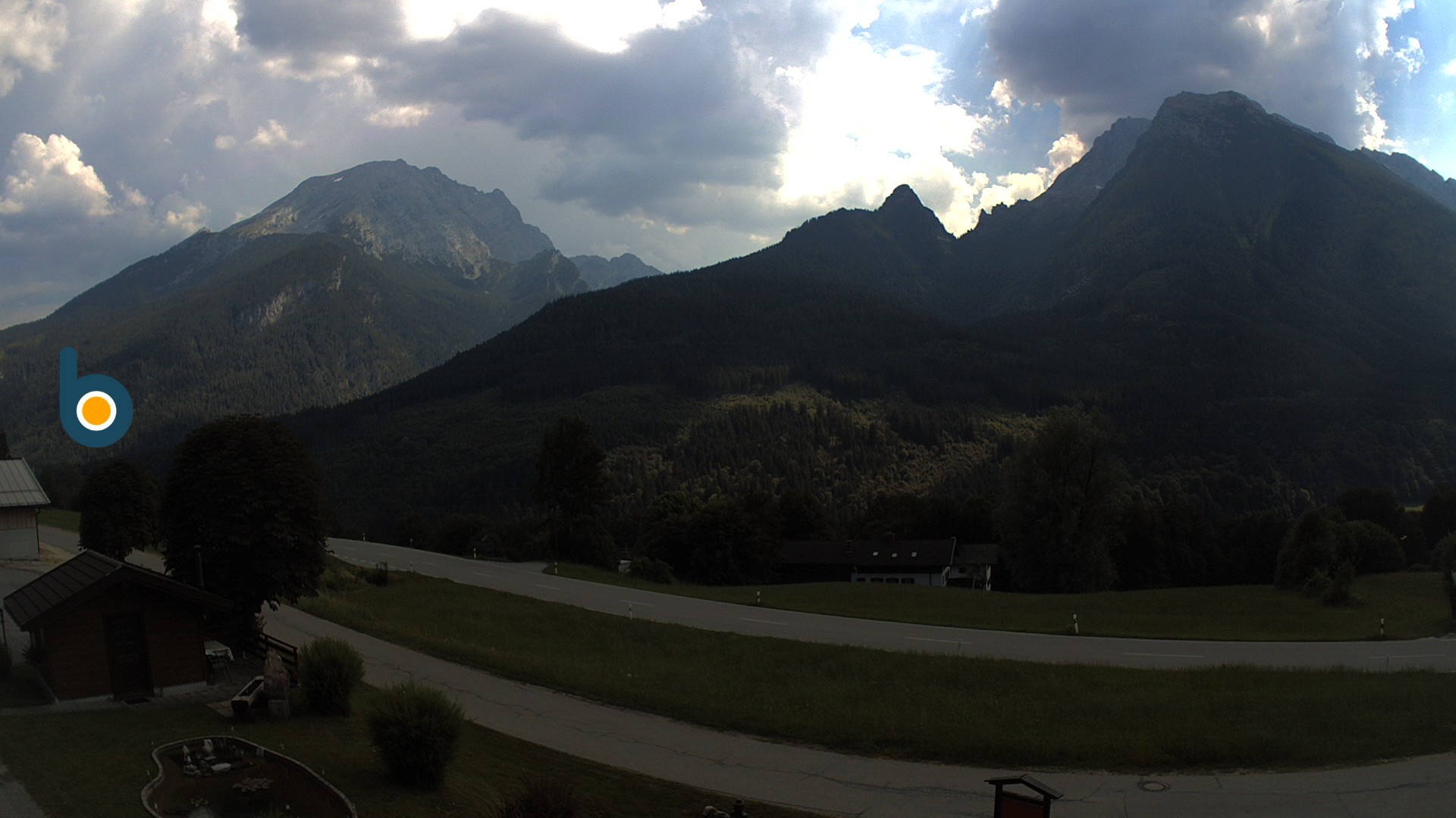Archiv Foto Webcam Ramsau - Blick auf die Alpenstraße