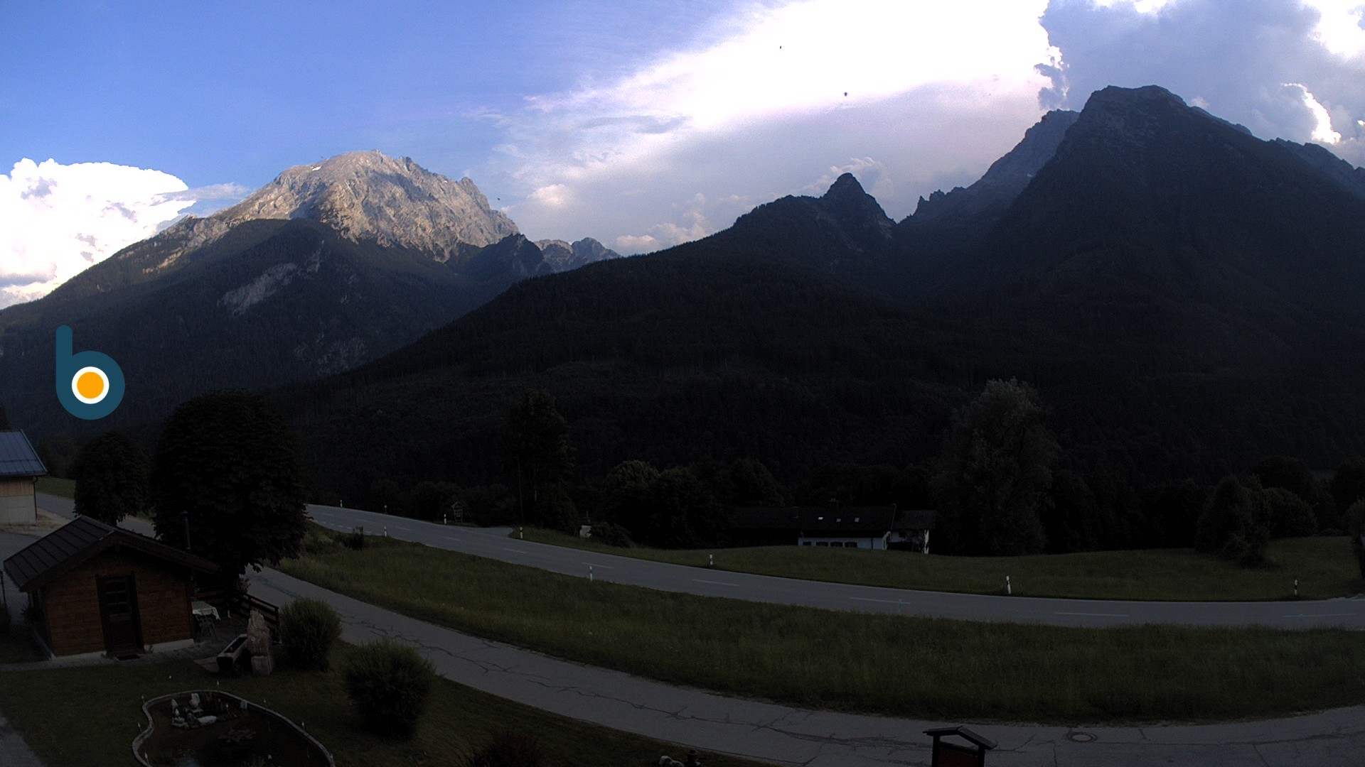 Archiv Foto Webcam Ramsau - Blick auf die Alpenstraße